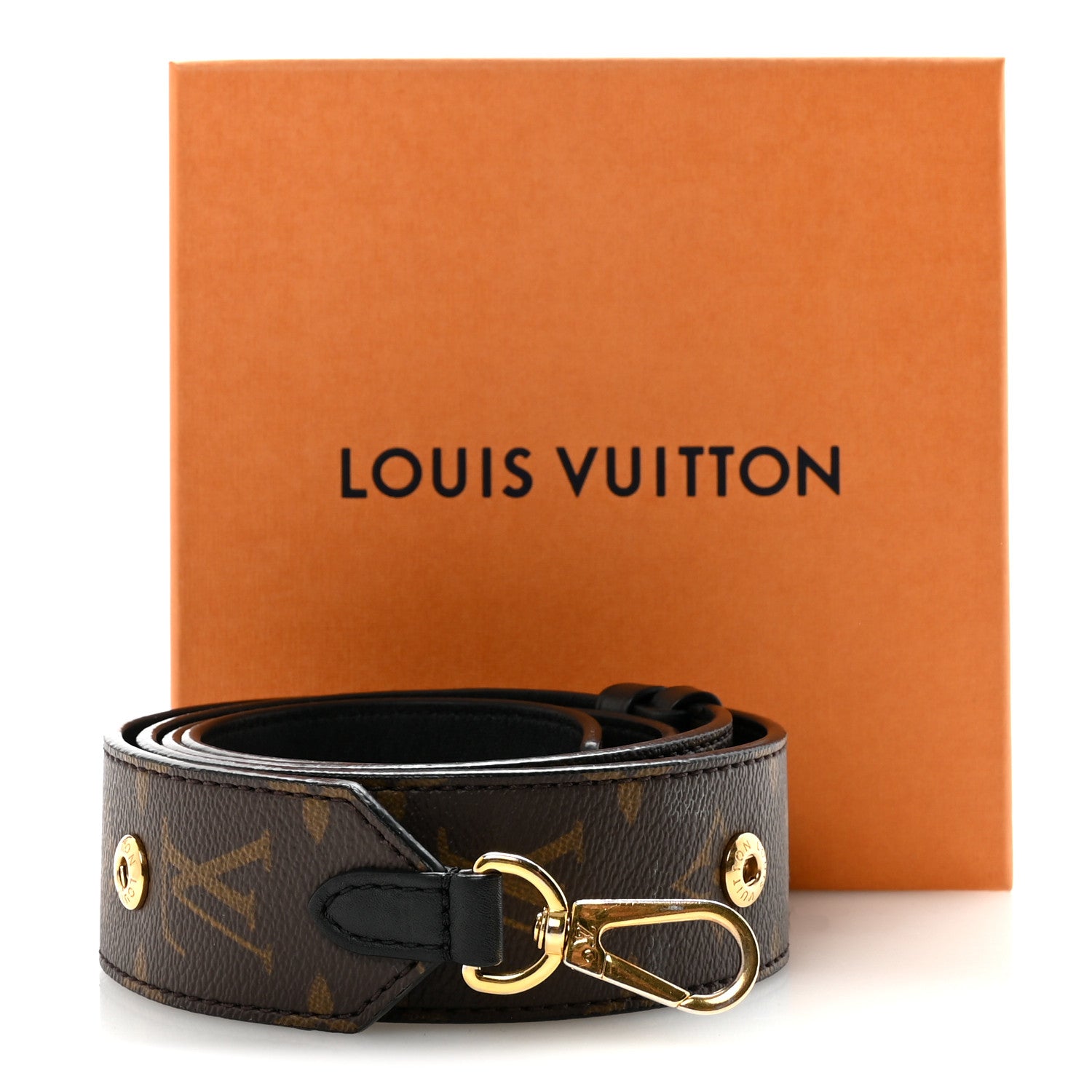 Monogram Adjustable Bandouliere Shoulder Strap Black