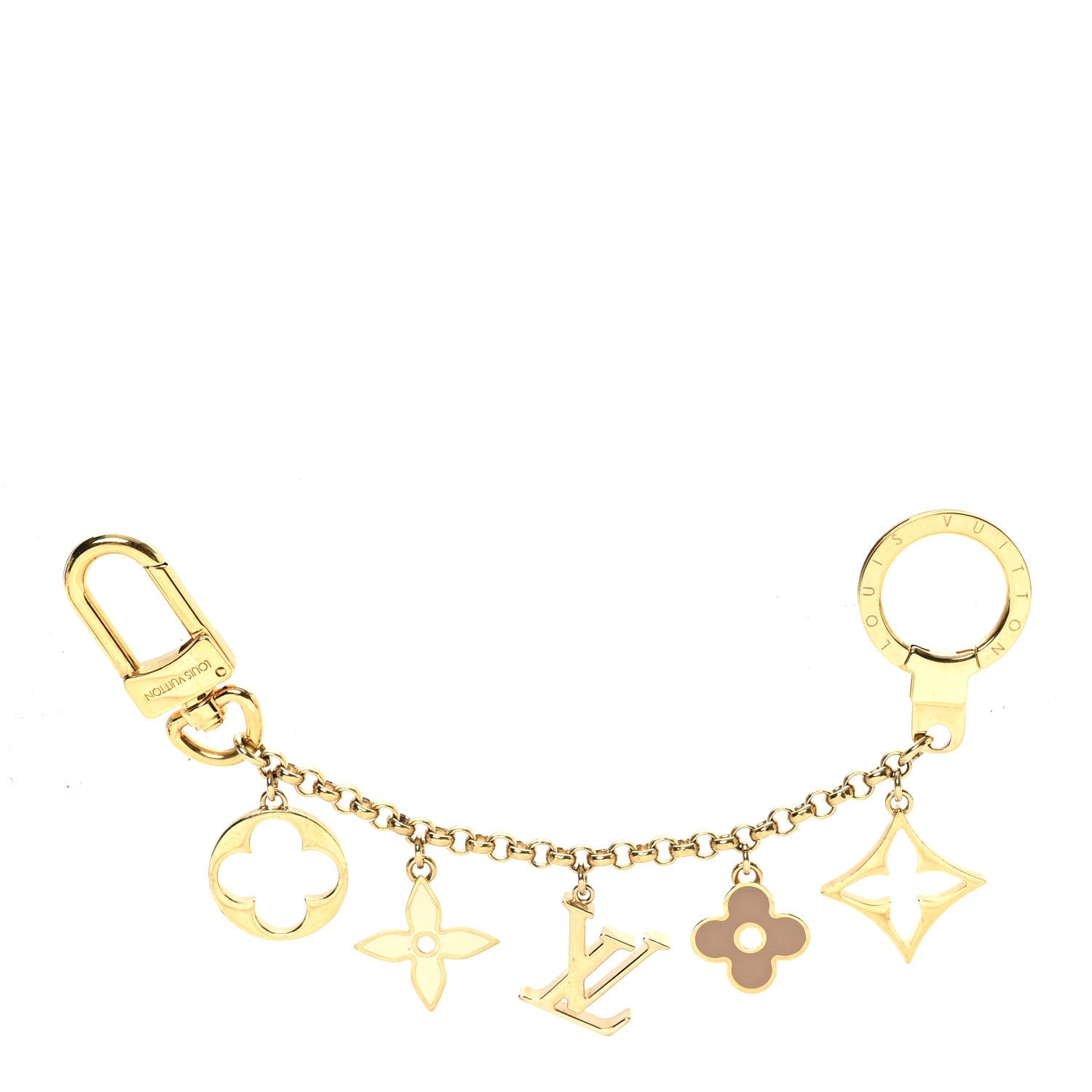Fleur De Monogram Bag Charm Chain