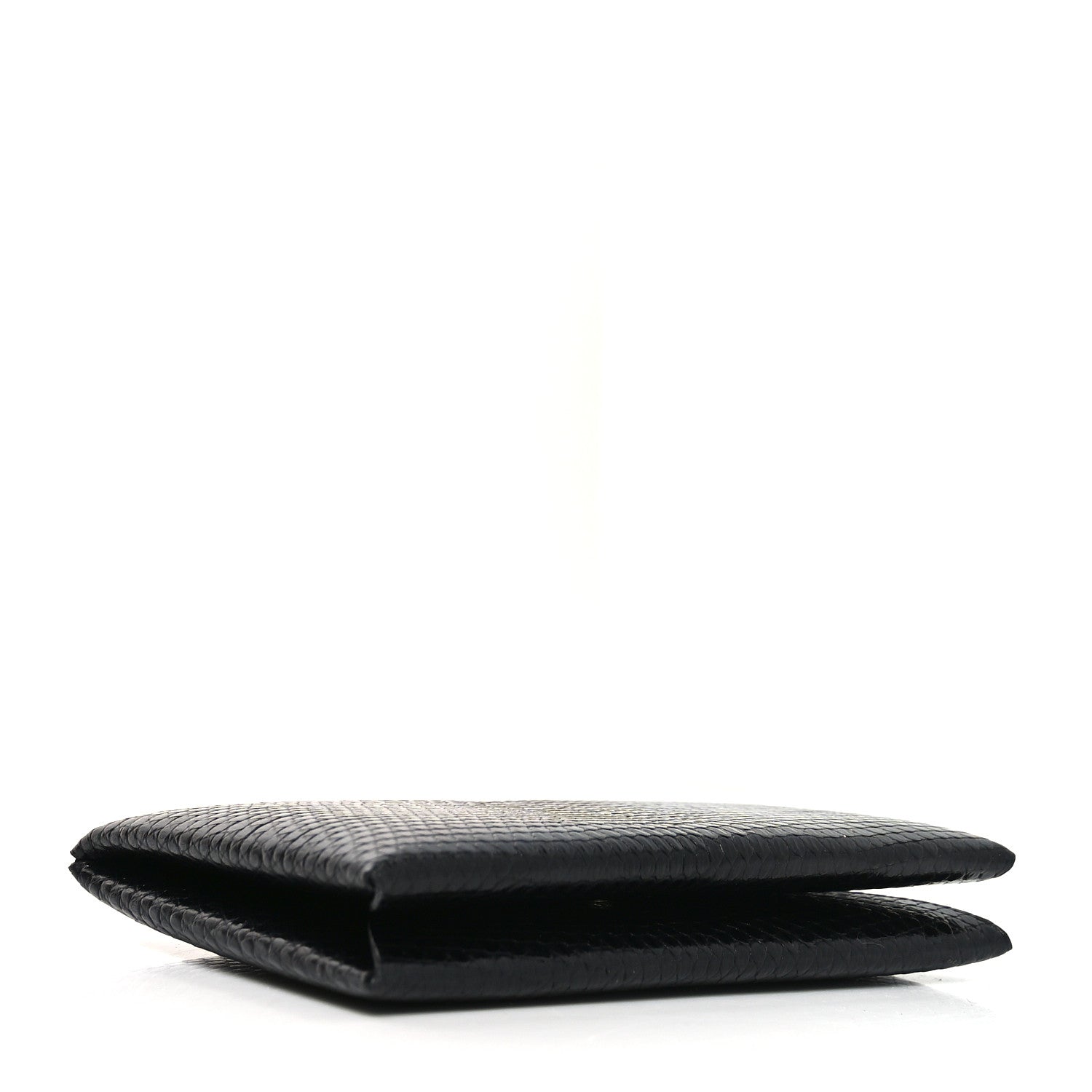 Lizard Calvi Card Case Black