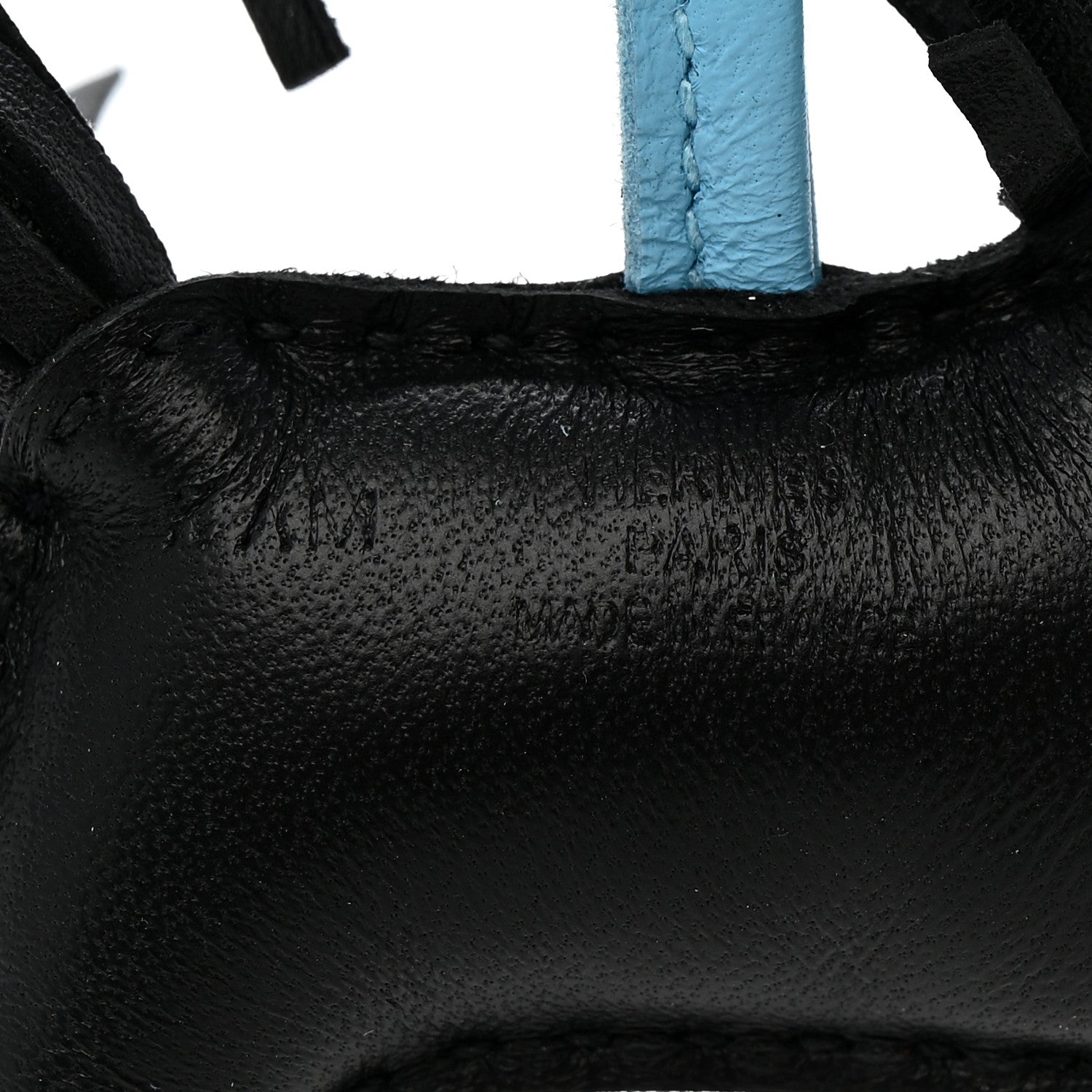 Milo Lambskin Grigri Rodeo Robeo 24 Bag Charm PM Black Vert Mangrove Celeste
