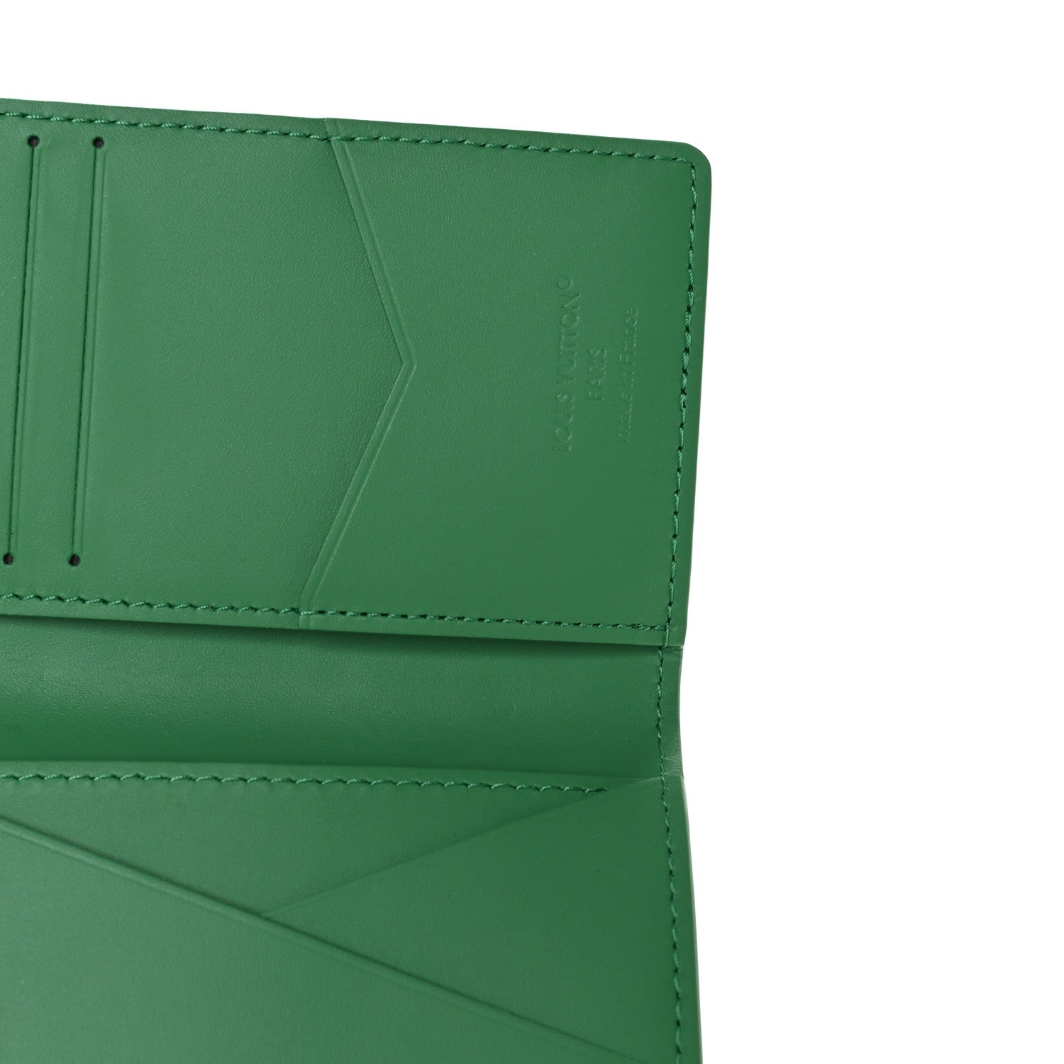 Taurillon Monogram Pocket Organizer Bamboo Green