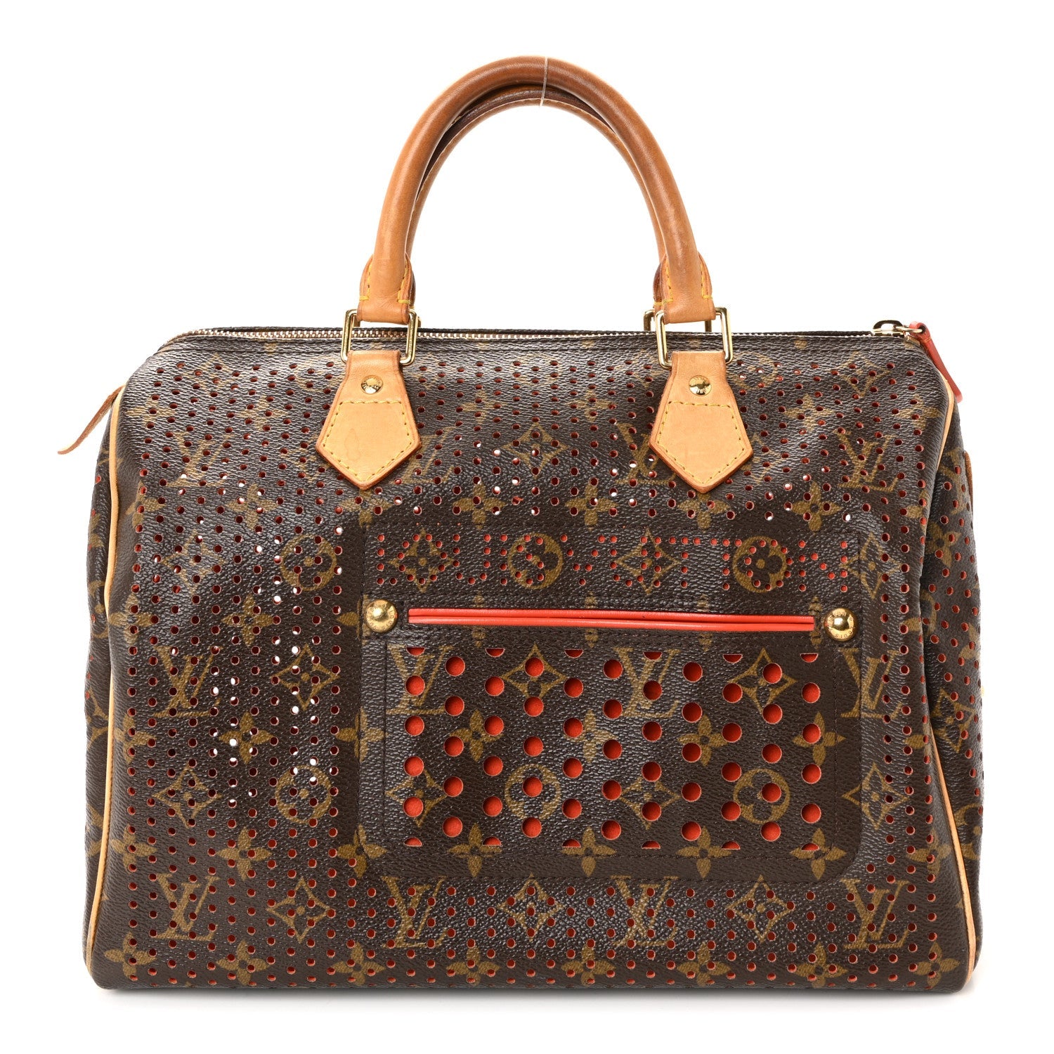 Monogram Perforated Speedy 30 Orange
