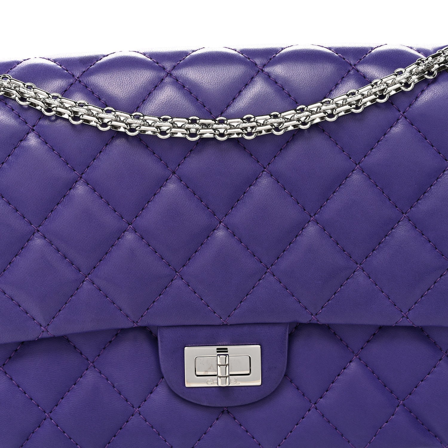 Lambskin Quilted 2.55 Reissue 226 Flap Purple