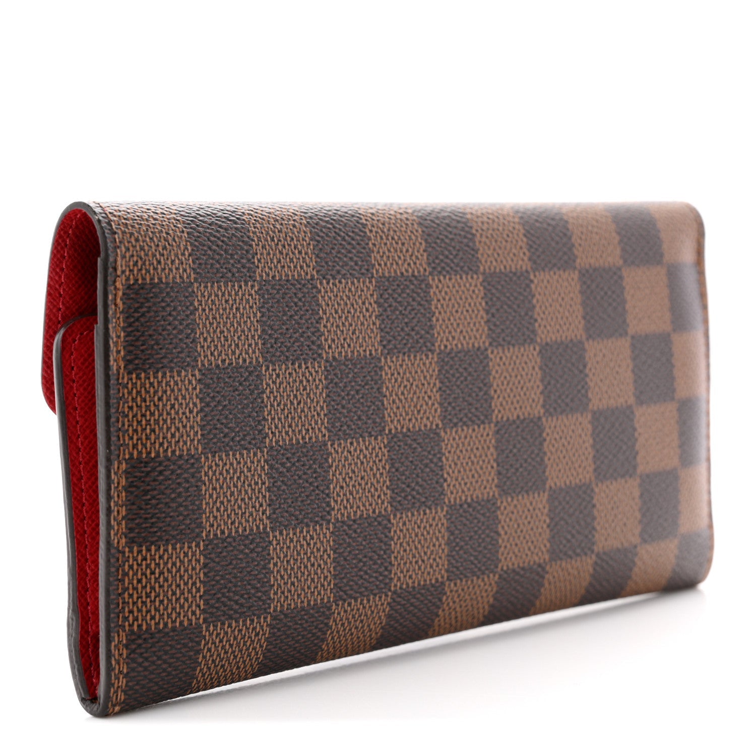 Damier Ebene Josephine Wallet Red