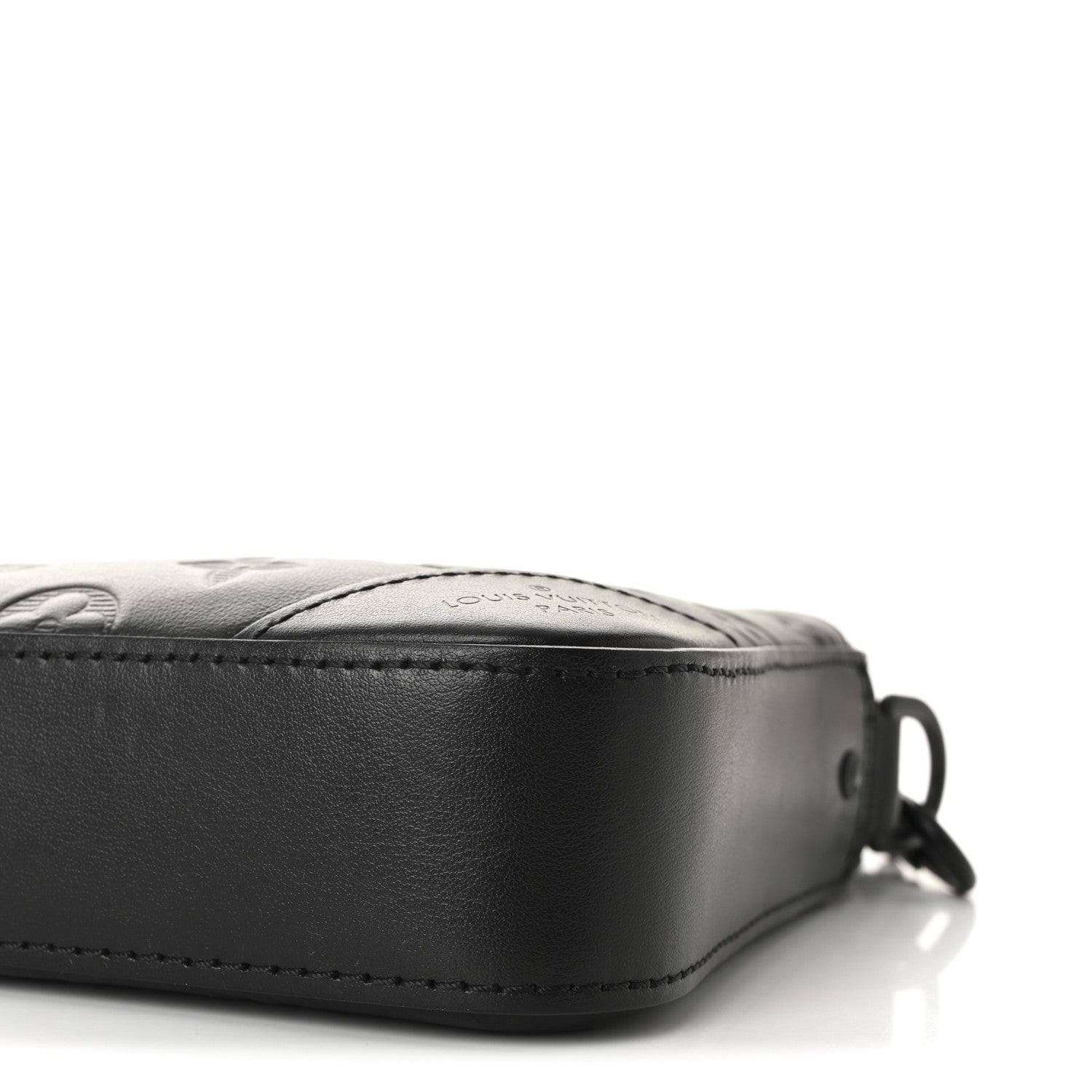 Calfskin Monogram Shadow Trio Messenger Black