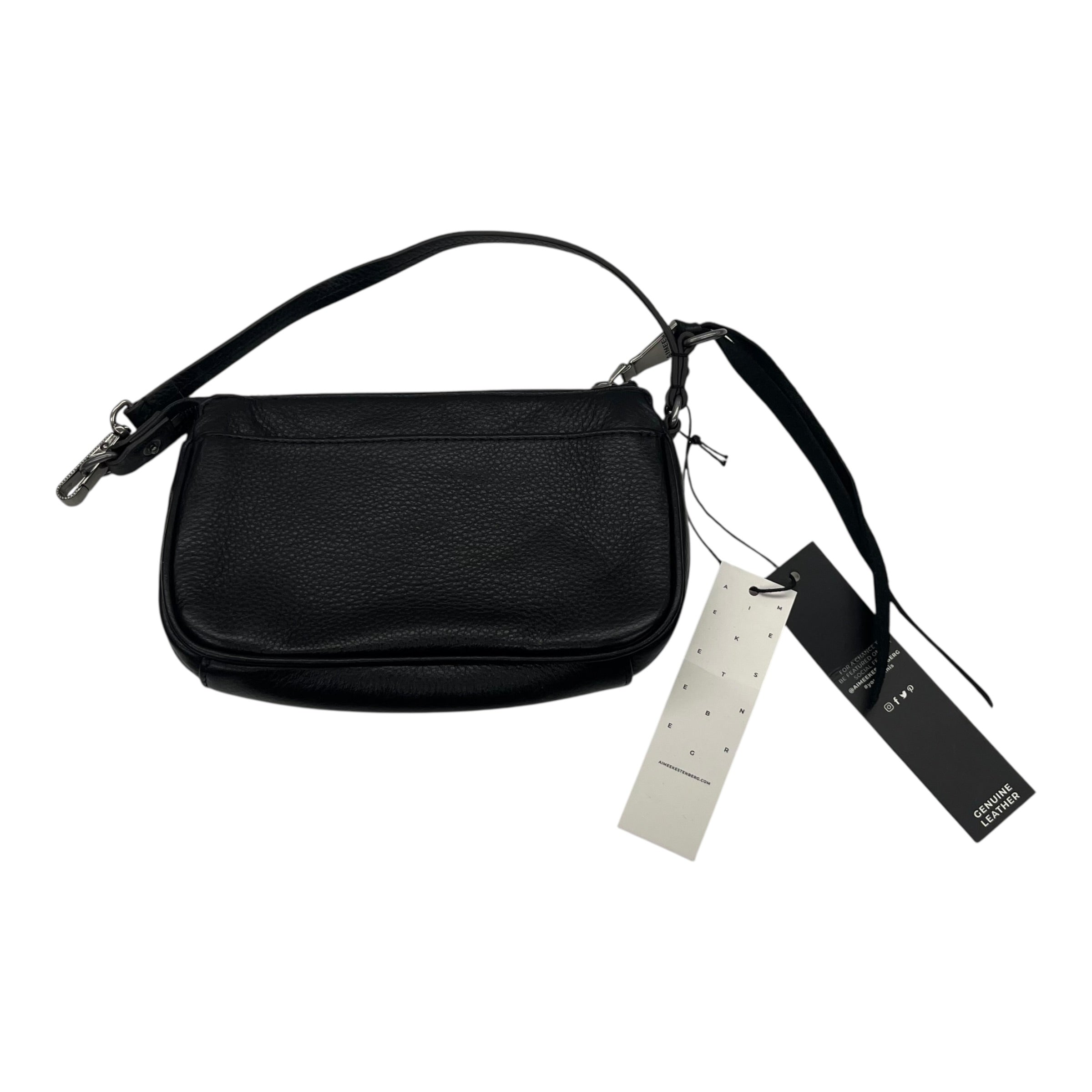 Handbag Leather By Aimee Kestenberg In Black, Size:Small