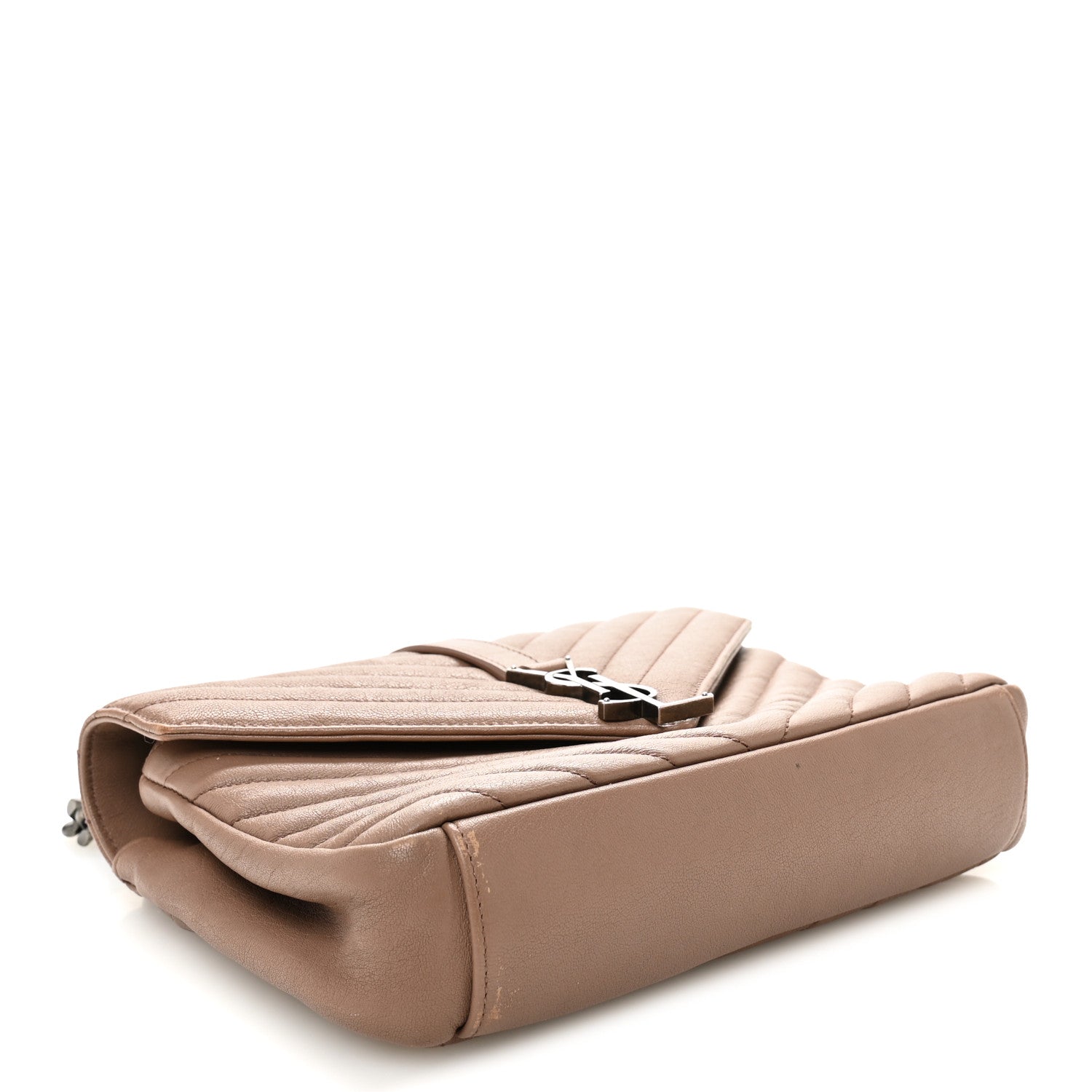 Sheepskin Matelasse Chevron Monogram Medium College Bag Fard