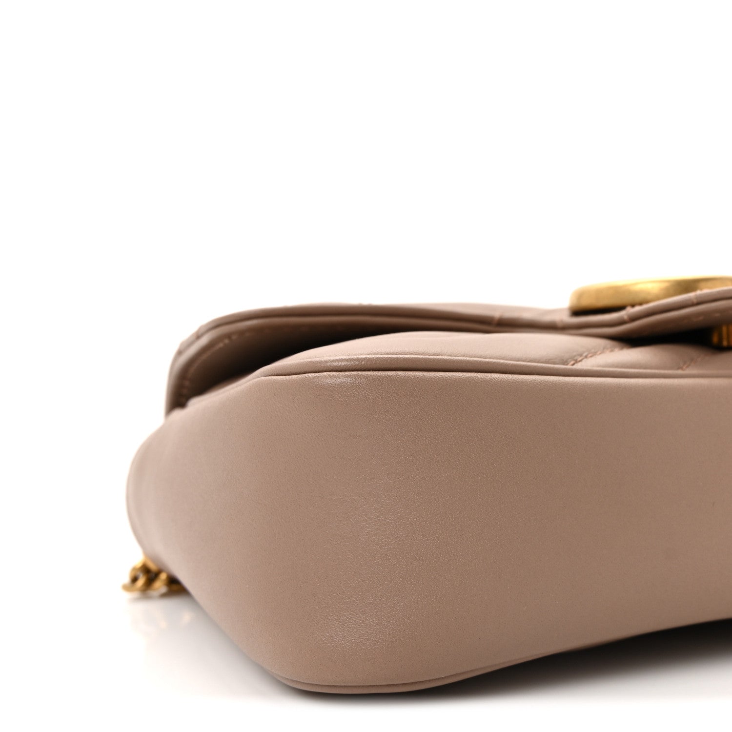 Calfskin Matelasse Super Mini GG Marmont Shoulder Bag Porcelain Rose