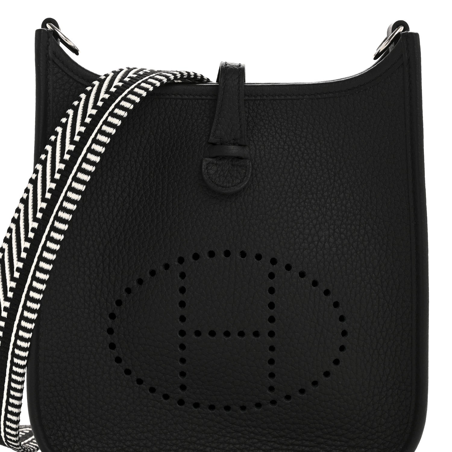 Taurillon Clemence Amazone Sangle Cavale Evelyne TPM Black White