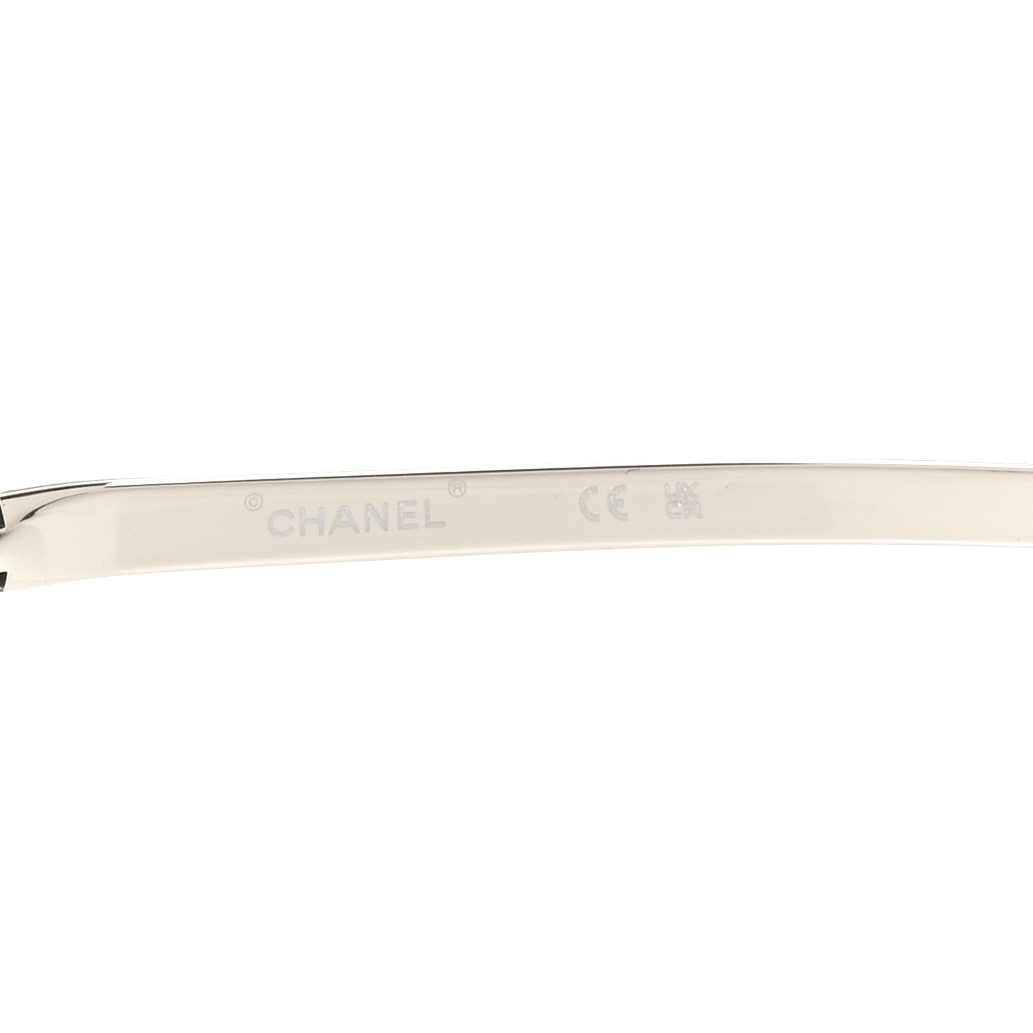 Metal Crystal CC Oval Sunglasses 71560 Silver