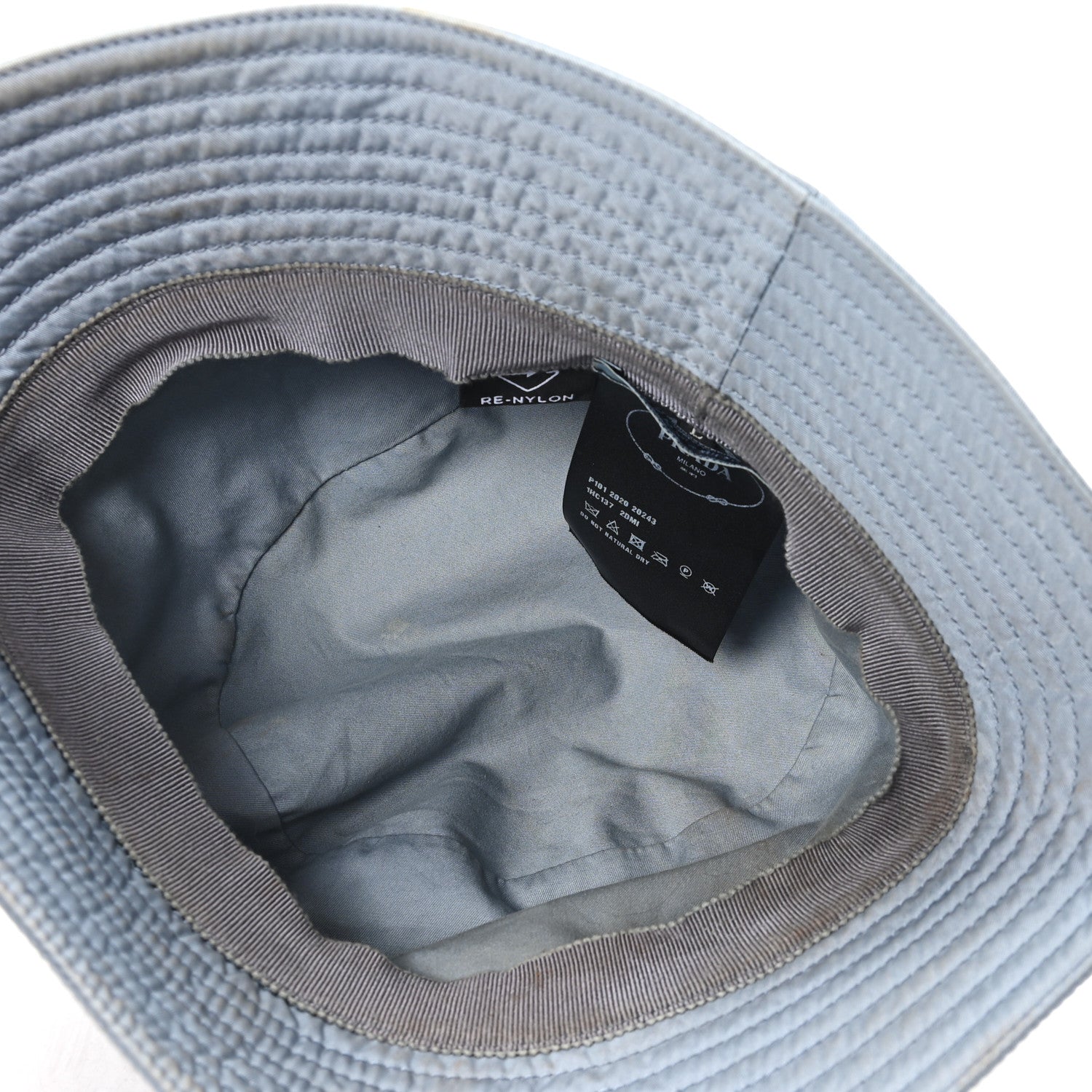 Re-Nylon Metal Triangle Logo Womens Bucket Hat Astrale