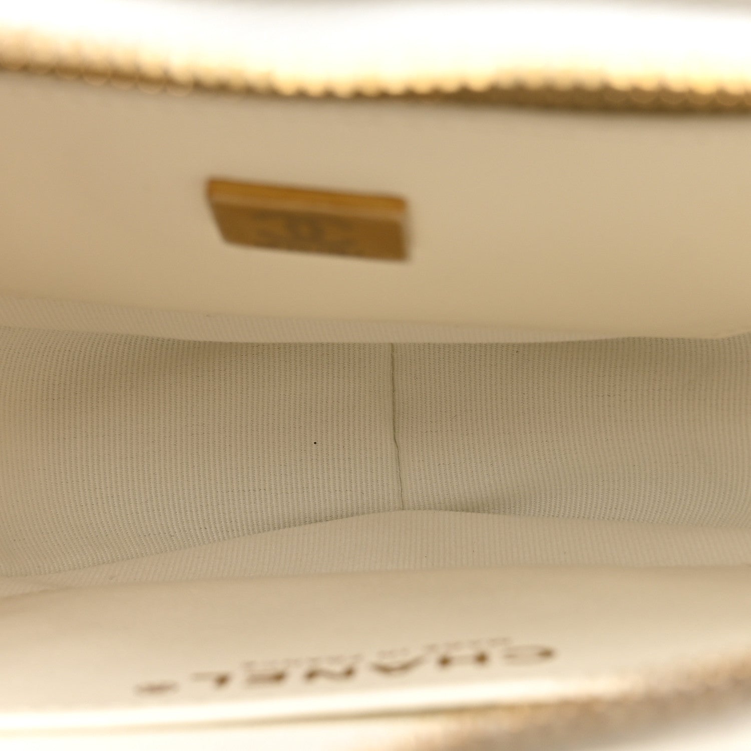 Lambskin Quilted CC In Love Heart Bag White