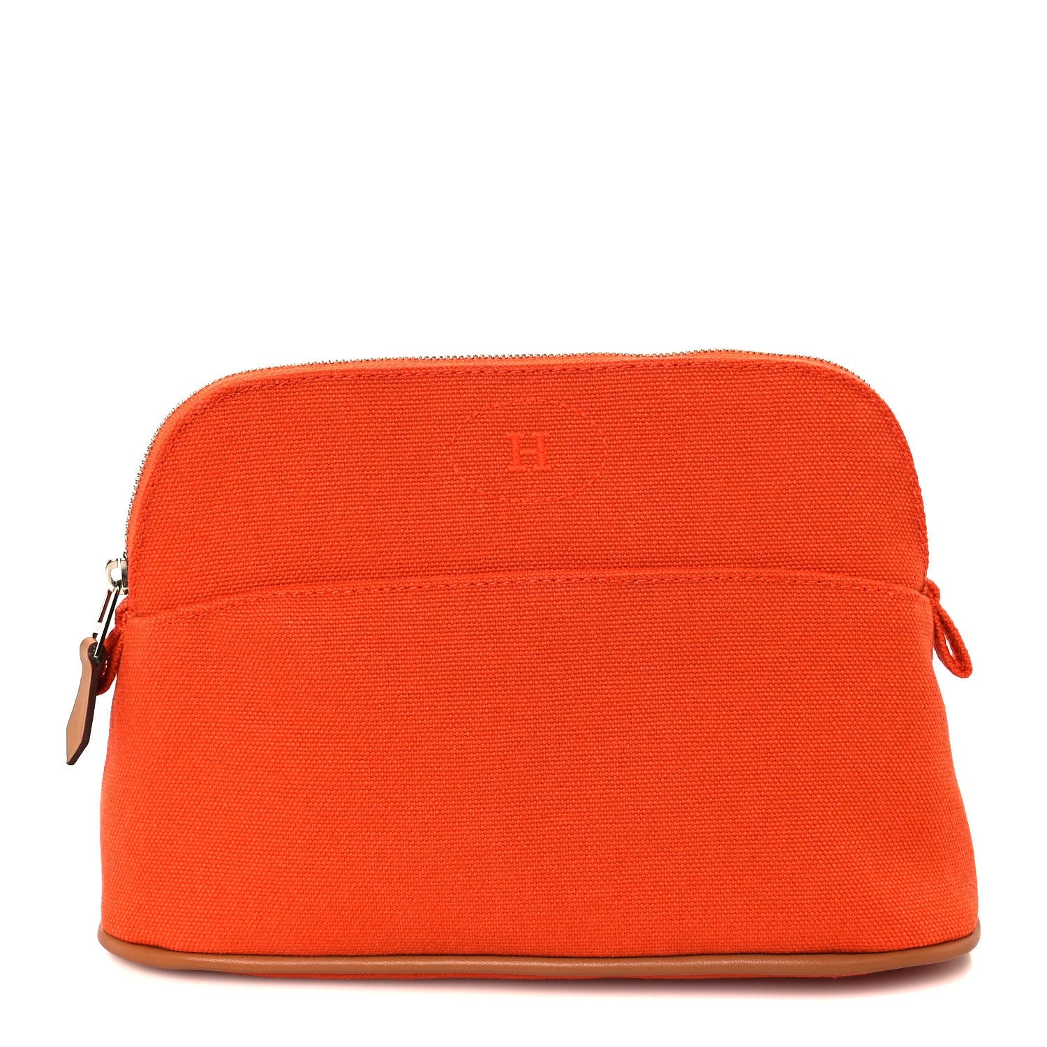 Cotton Canvas Mini Mini Bolide Travel Cosmetic Pouch Feu