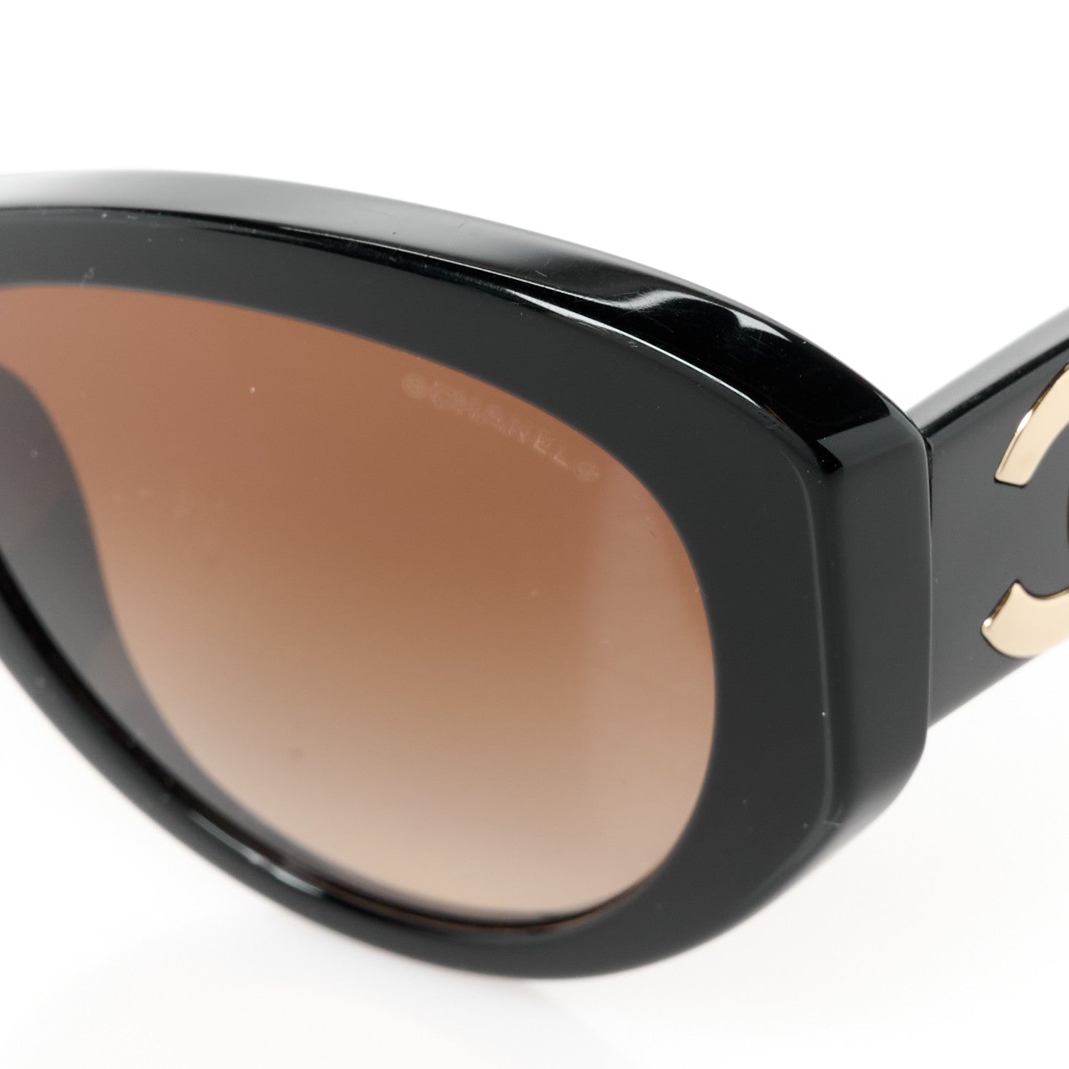 Acetate Butterfly Large CC Sunglasses 5492-A Black