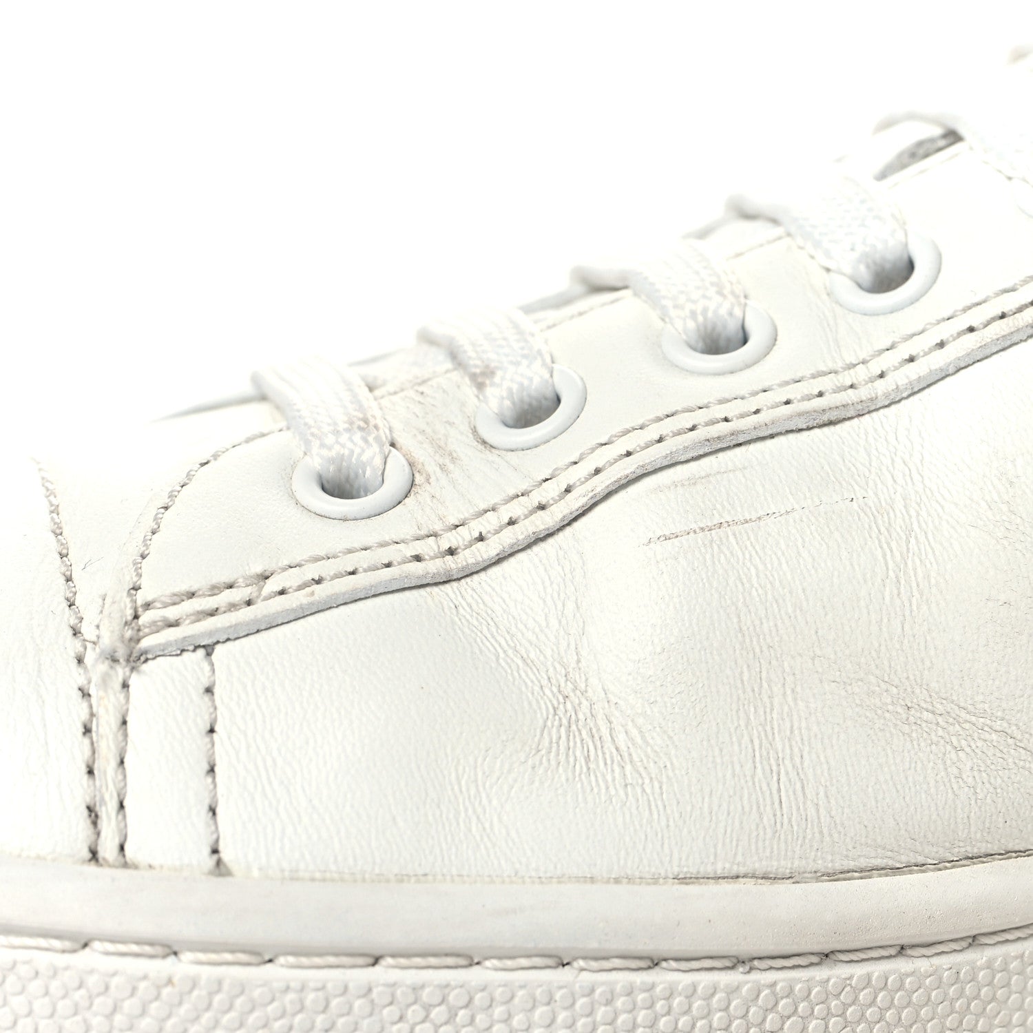 Vitello Mens Logo Low Top Sneakers 43 White
