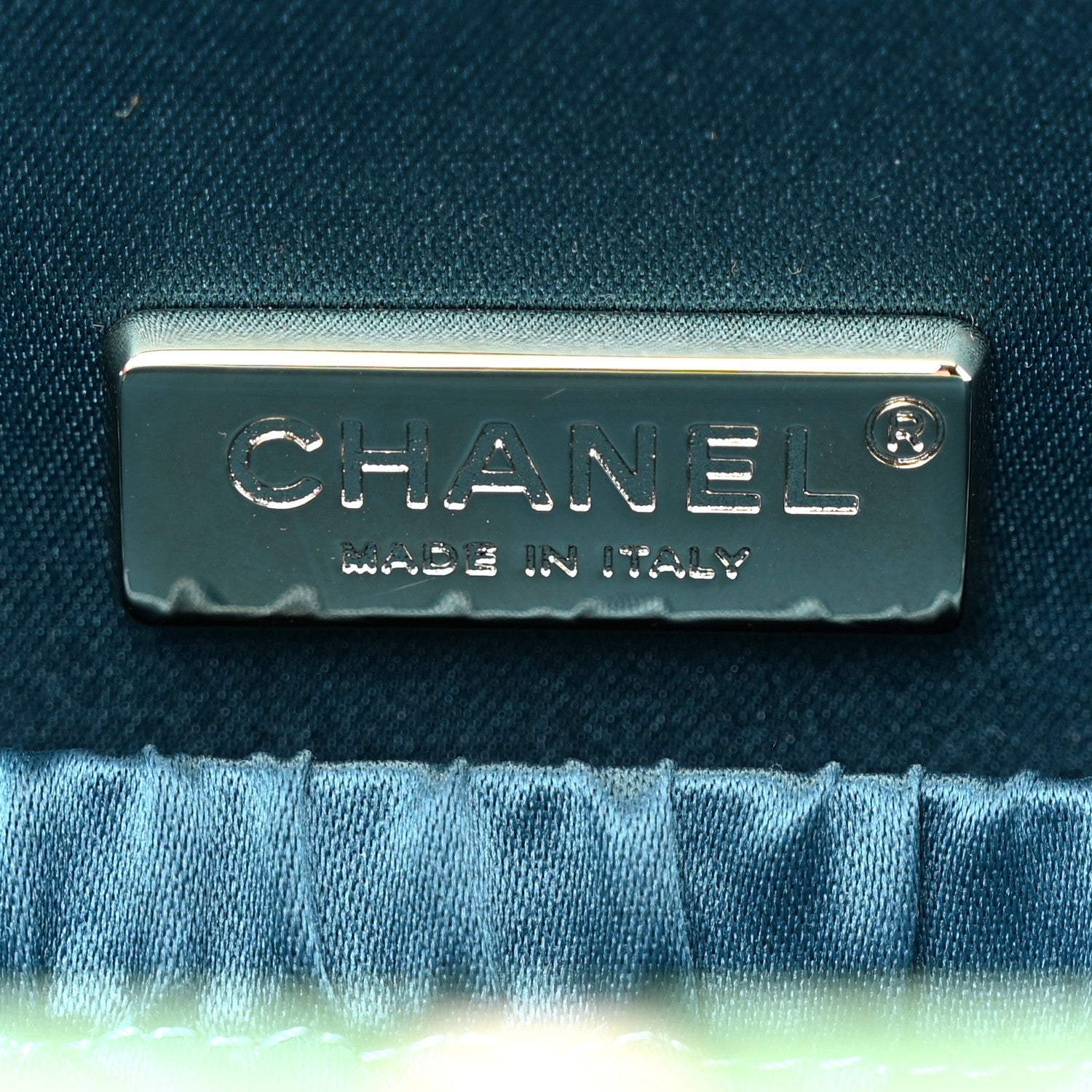 Patent Frame Chocolate Bar Clutch Light Blue