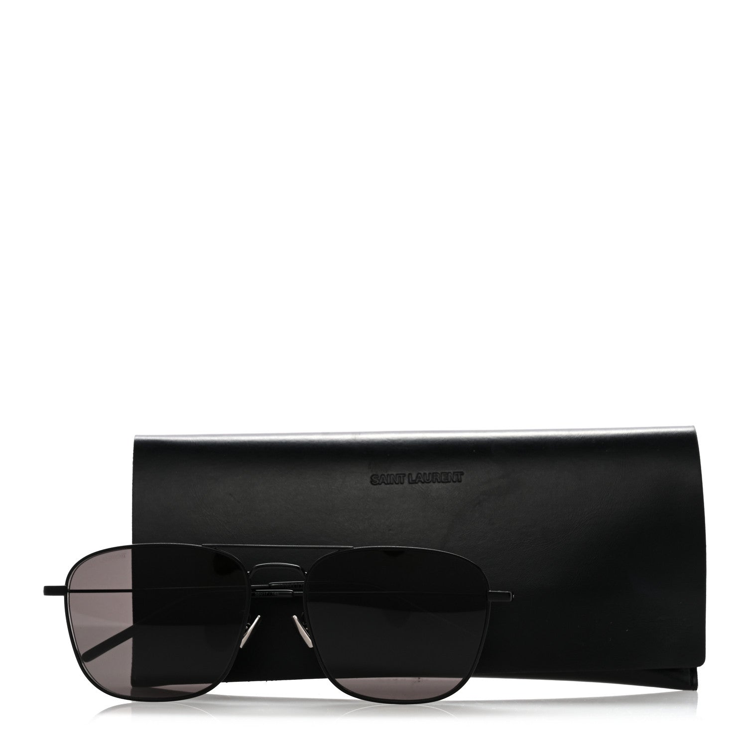 Acetate Metal Aviator SL309 Sunglasses Black