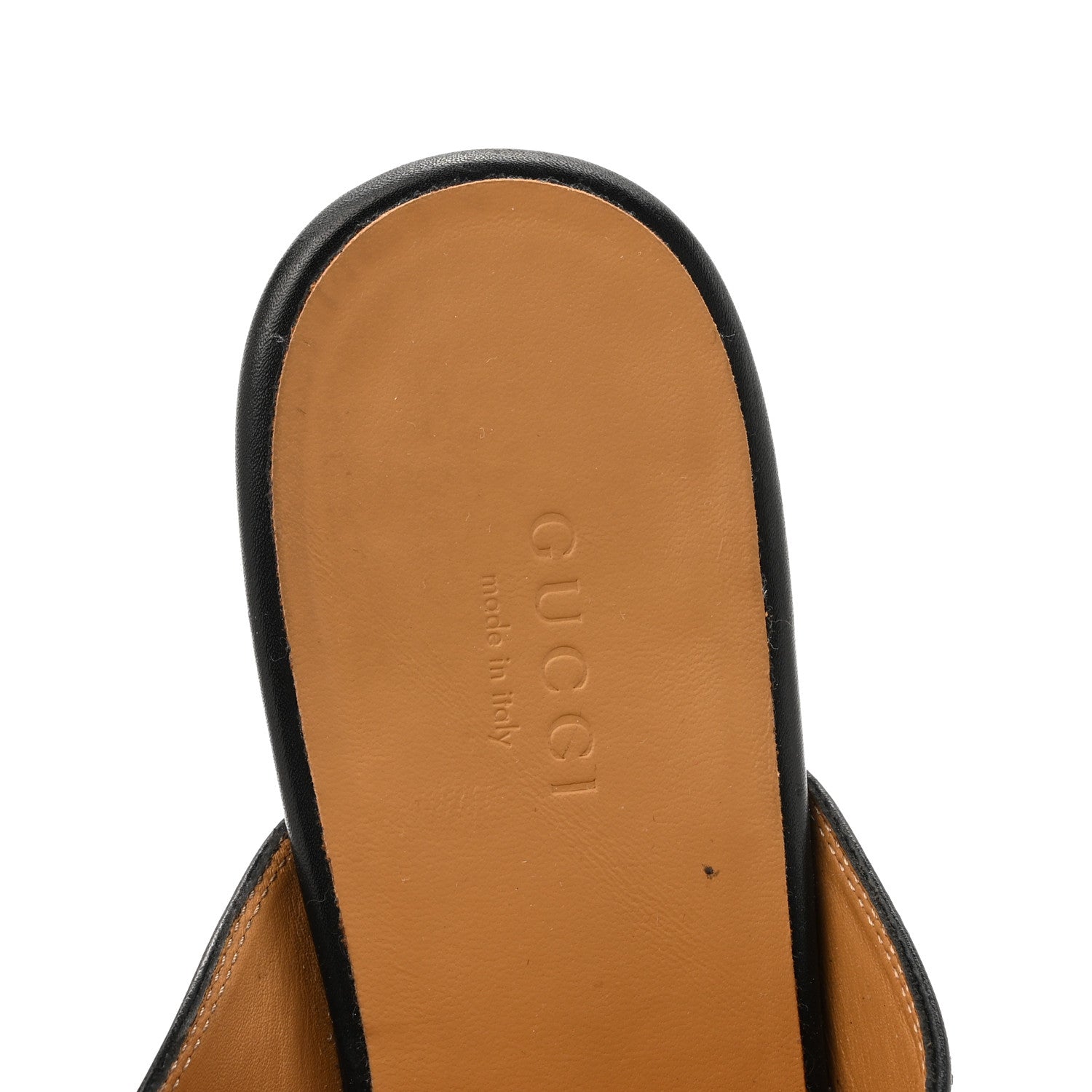Calfskin Princetown Slippers 38 Black