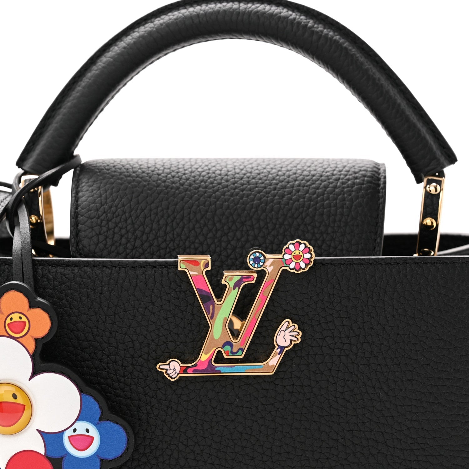 LV X TM Taurillon Superflat Capucines BB Black