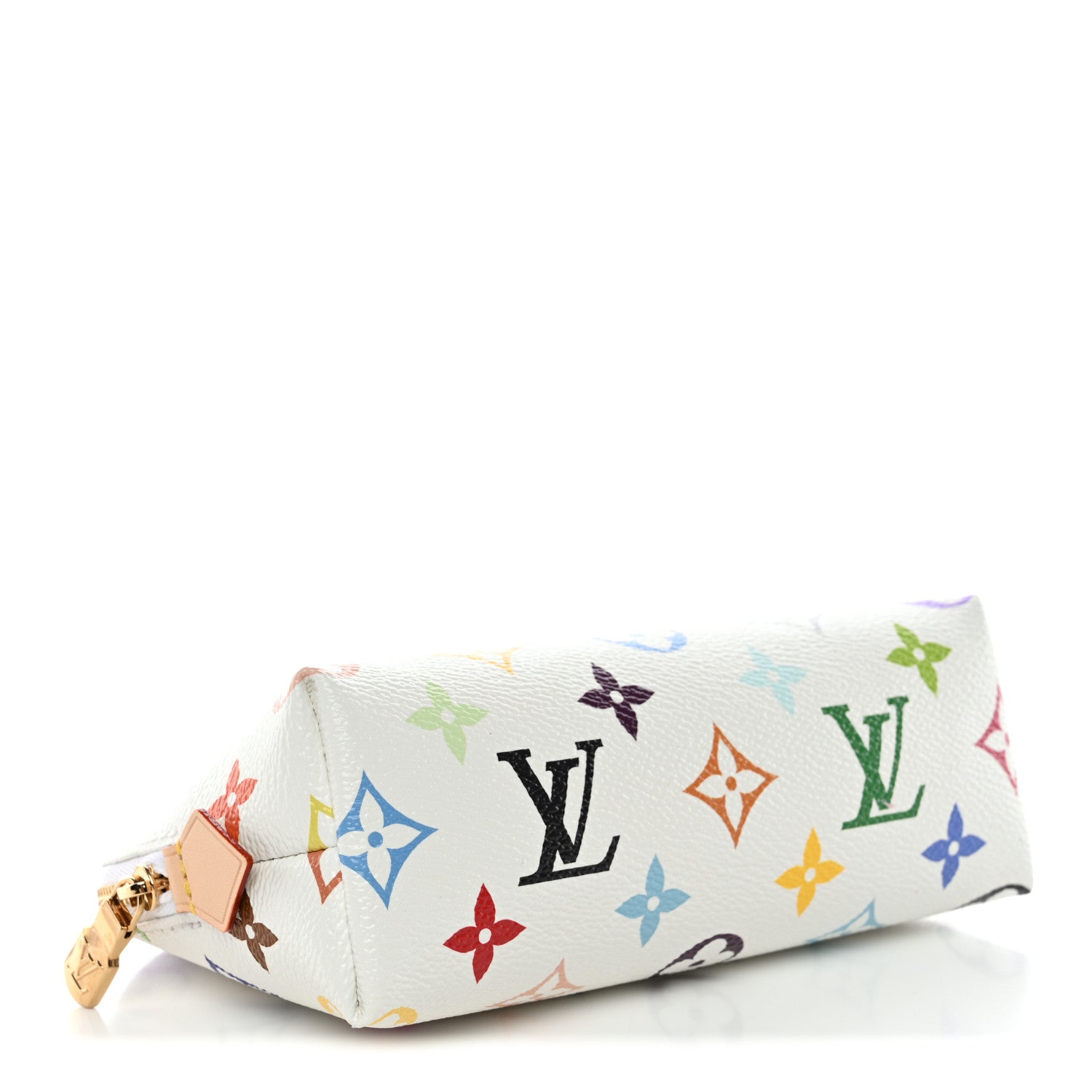 LV X TM Monogram Multicolor Cosmetic Pouch PM White