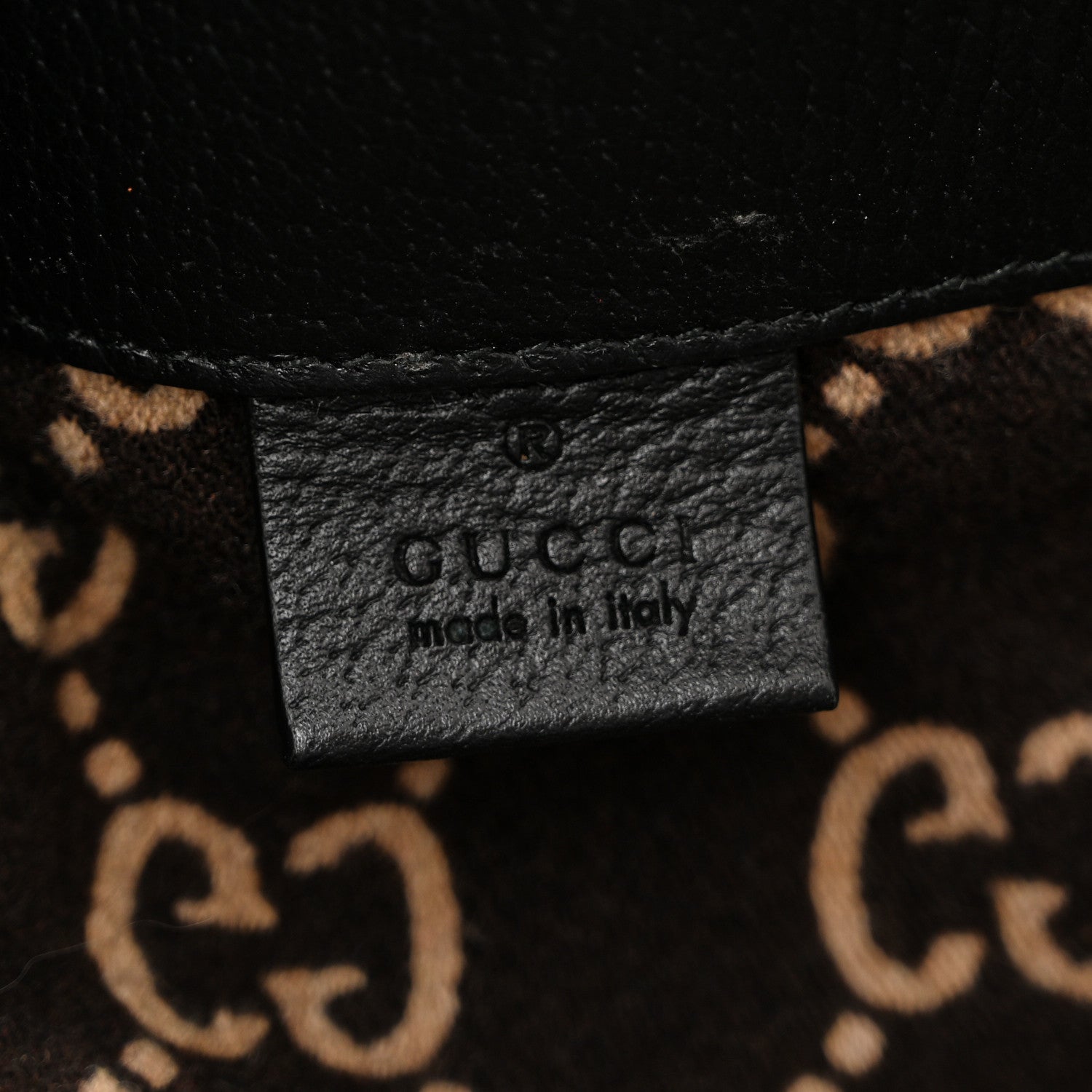 Covered Wool GG Monogram Large Tote Bag Beige Ebony