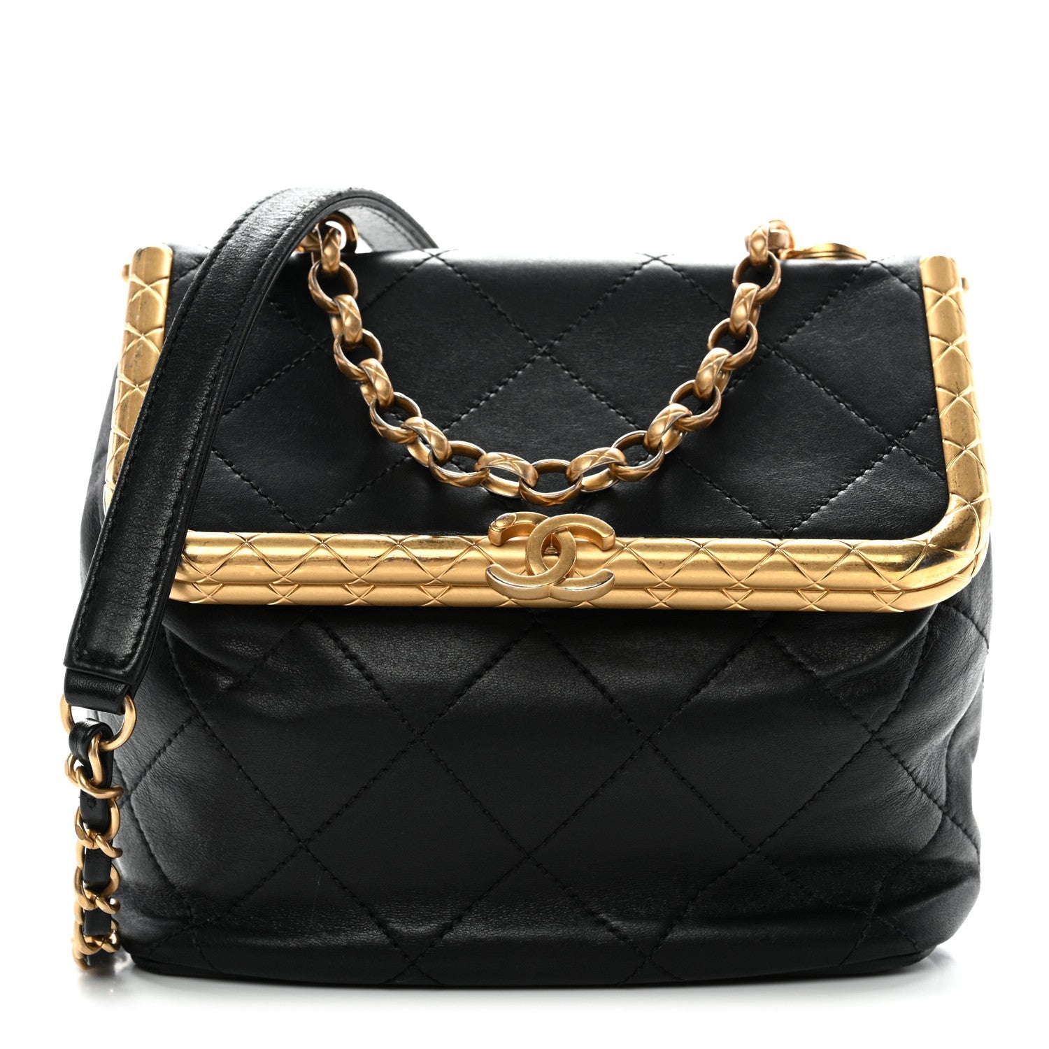 Lambskin Quilted My Crush Bag Black