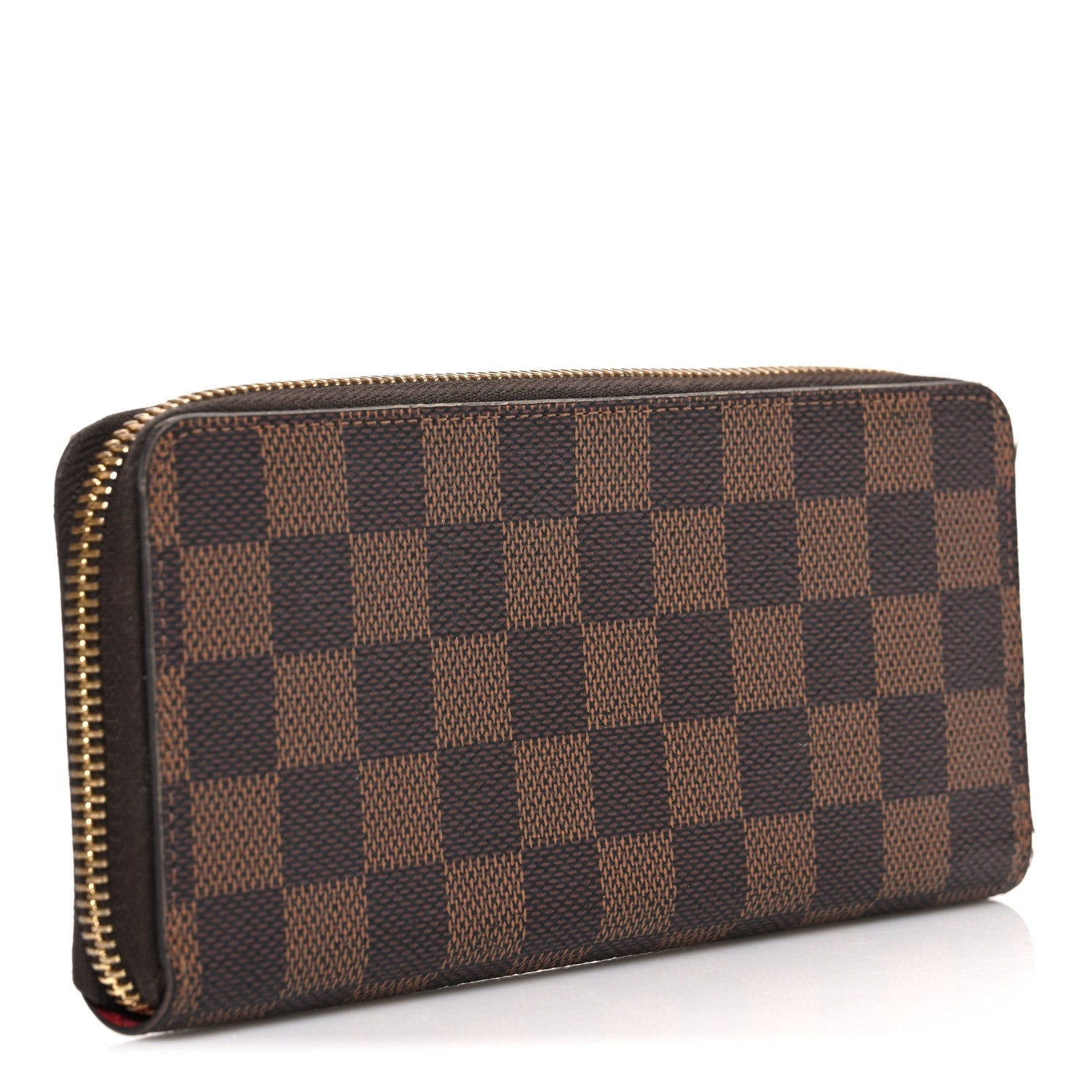 Damier Ebene Clemence Wallet Cherry
