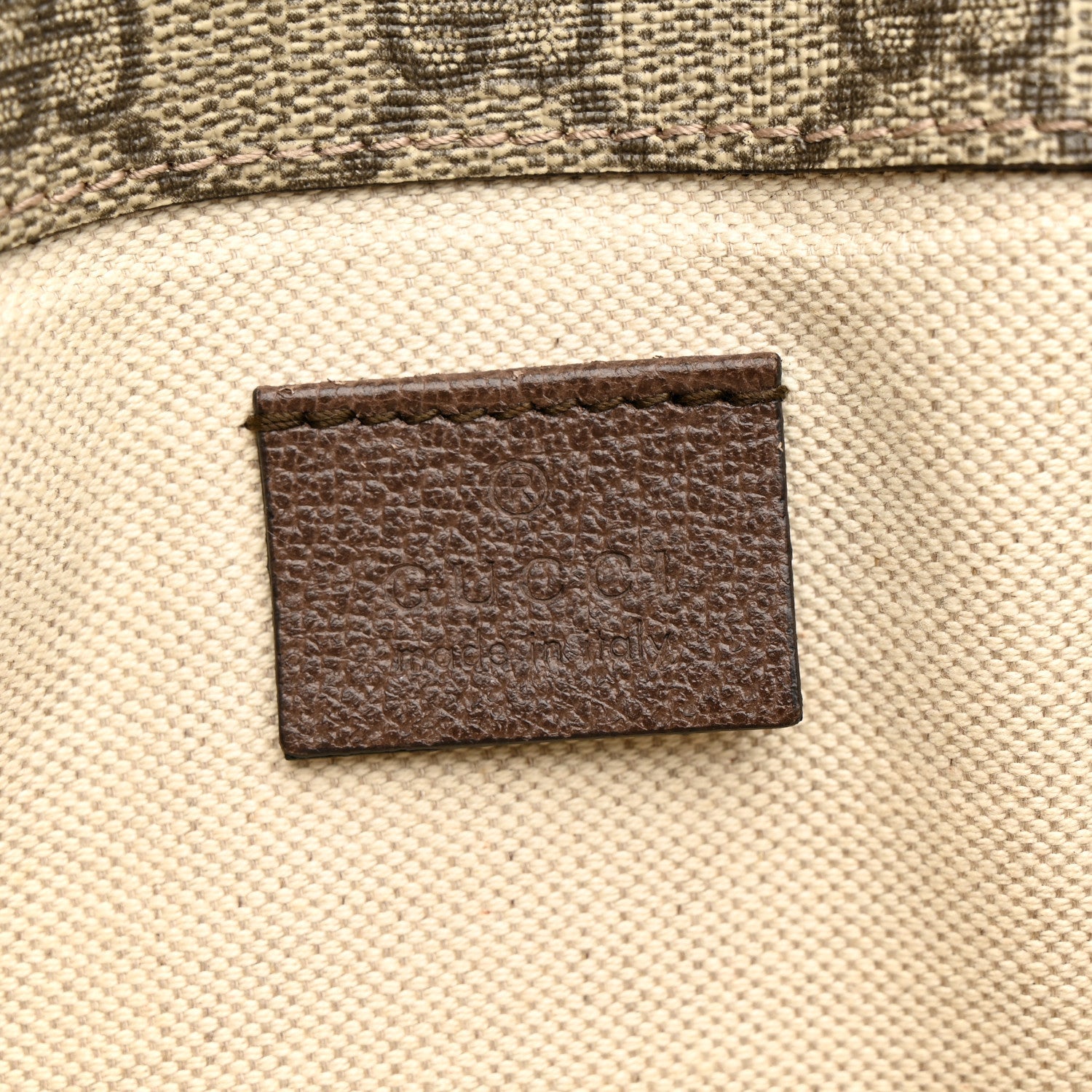 GG Supreme Monogram Neo Vintage Web Belt Bag Brown