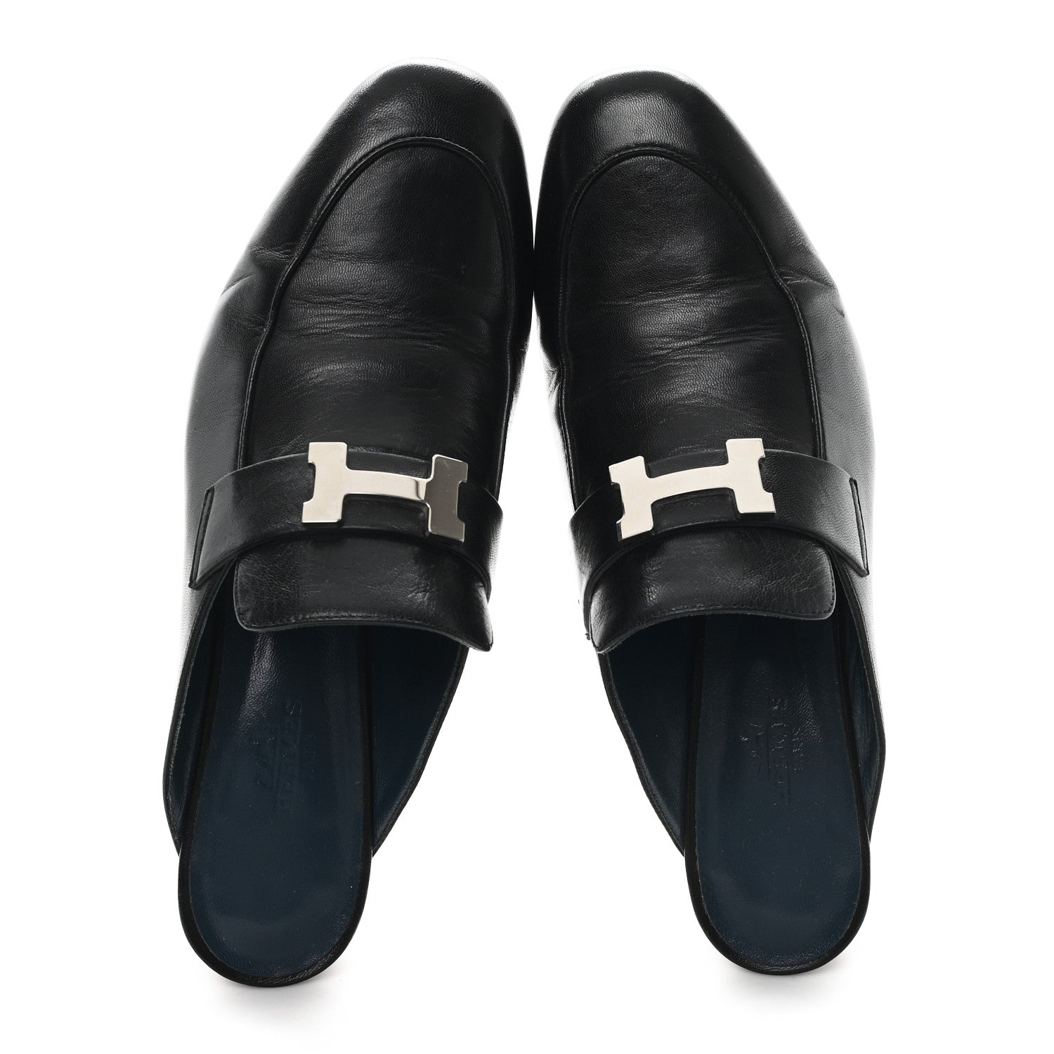 Goatskin Paradis Mules 37.5 Black