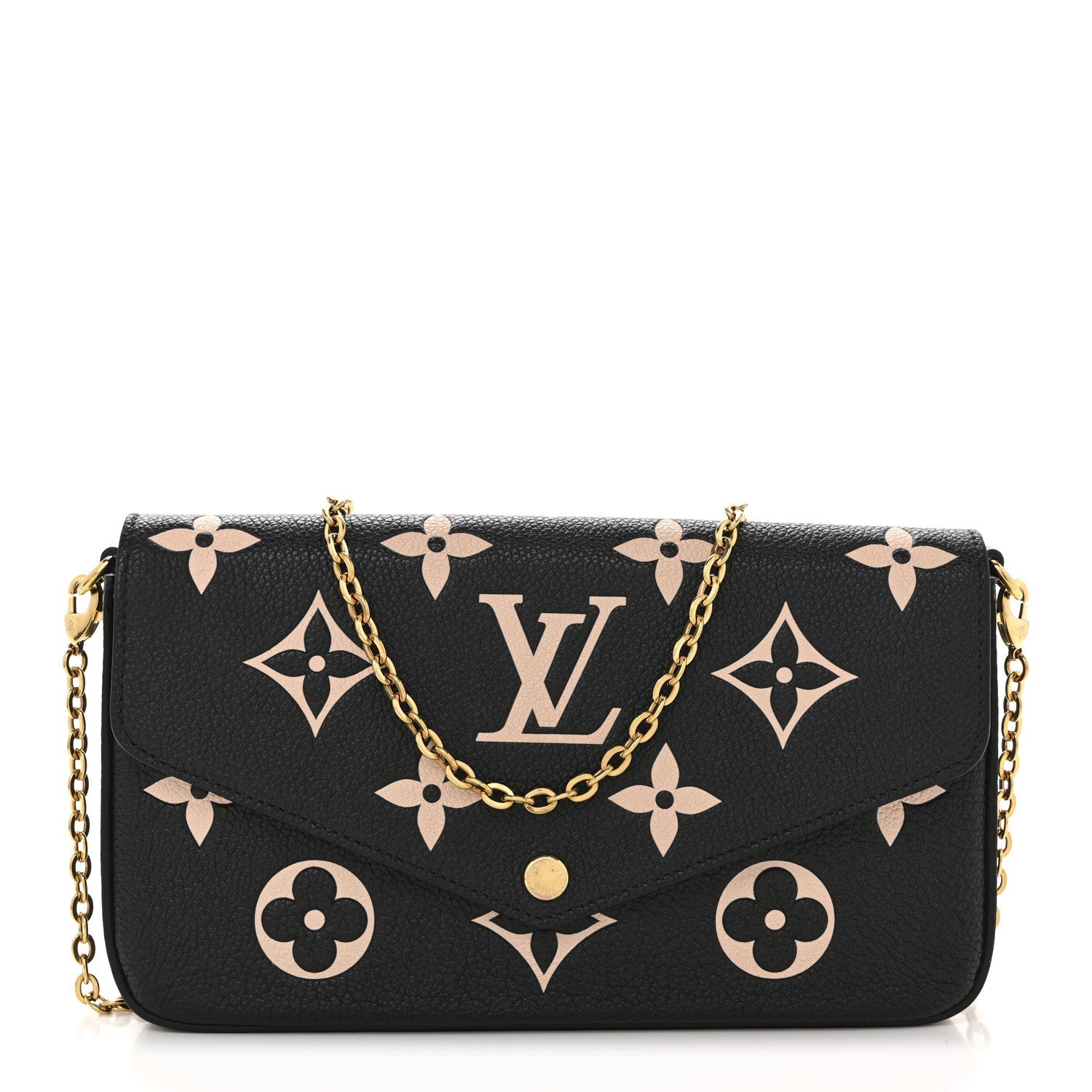 Empreinte Monogram Giant Felicie Pochette Black Beige