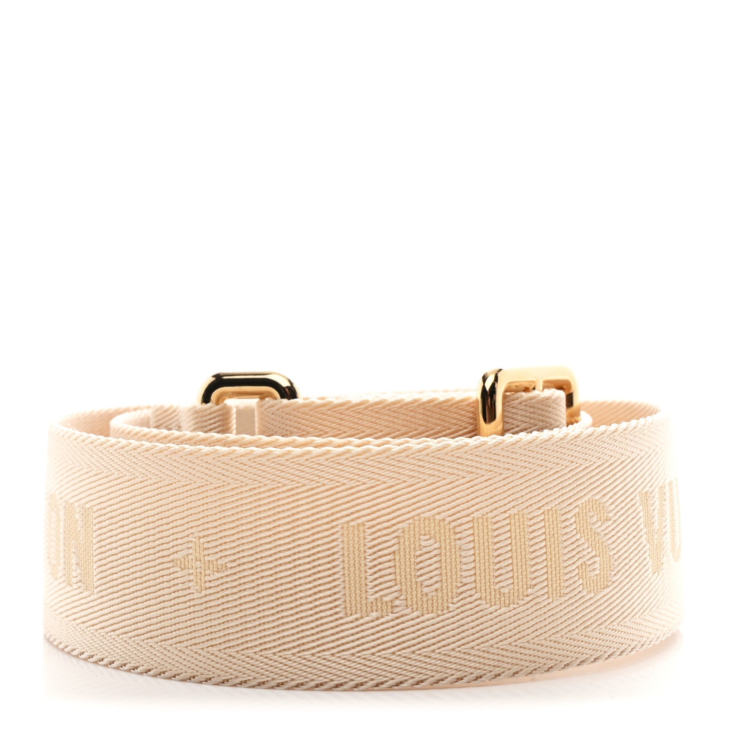 Jacquard Monogram Adjustable Shoulder Strap New Creme