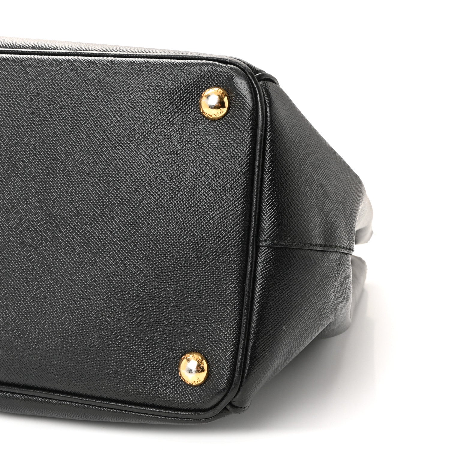 Saffiano Lux Large Galleria Double Zip Tote Black