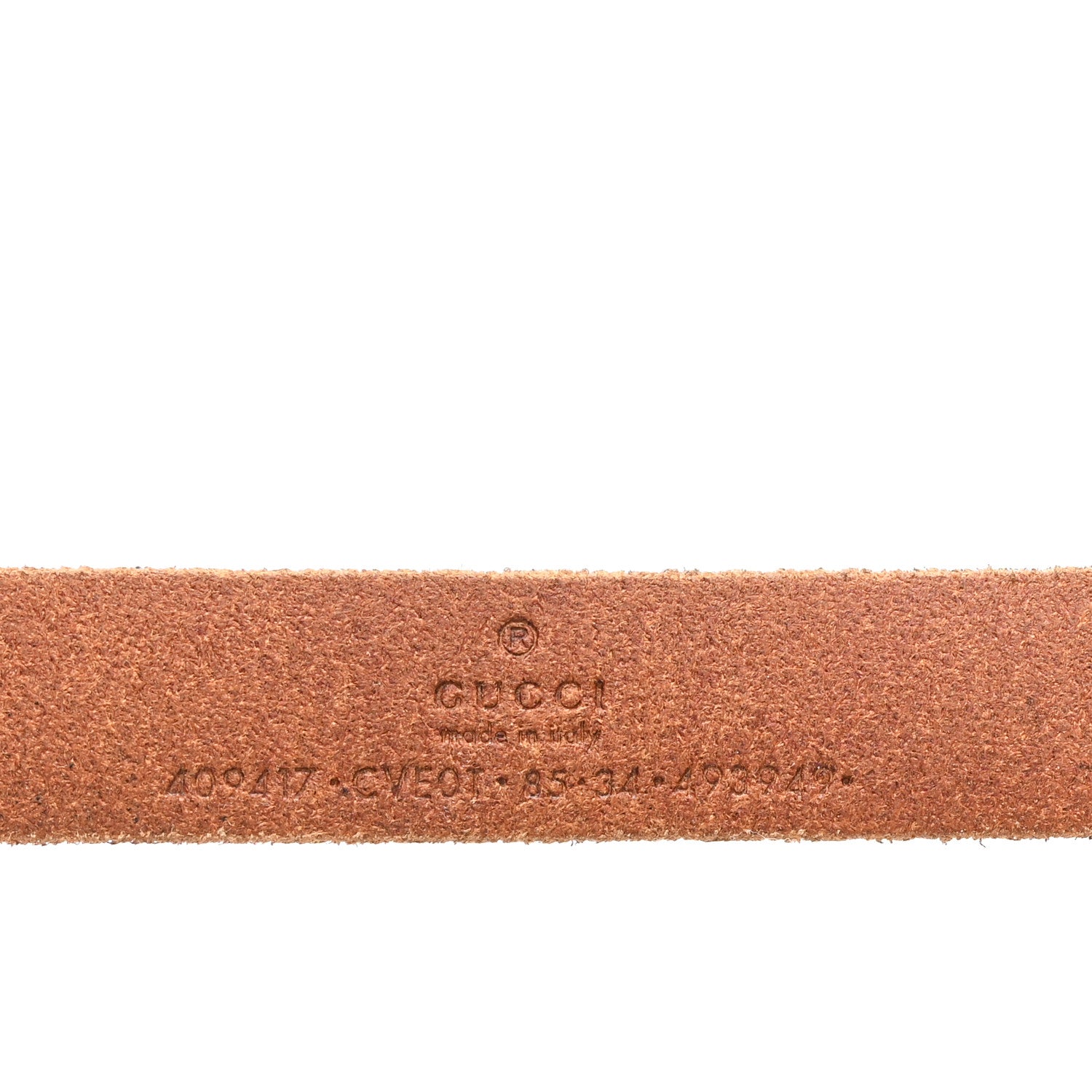 Faded Calfskin Double G 20mm Belt 85 34 Cuir