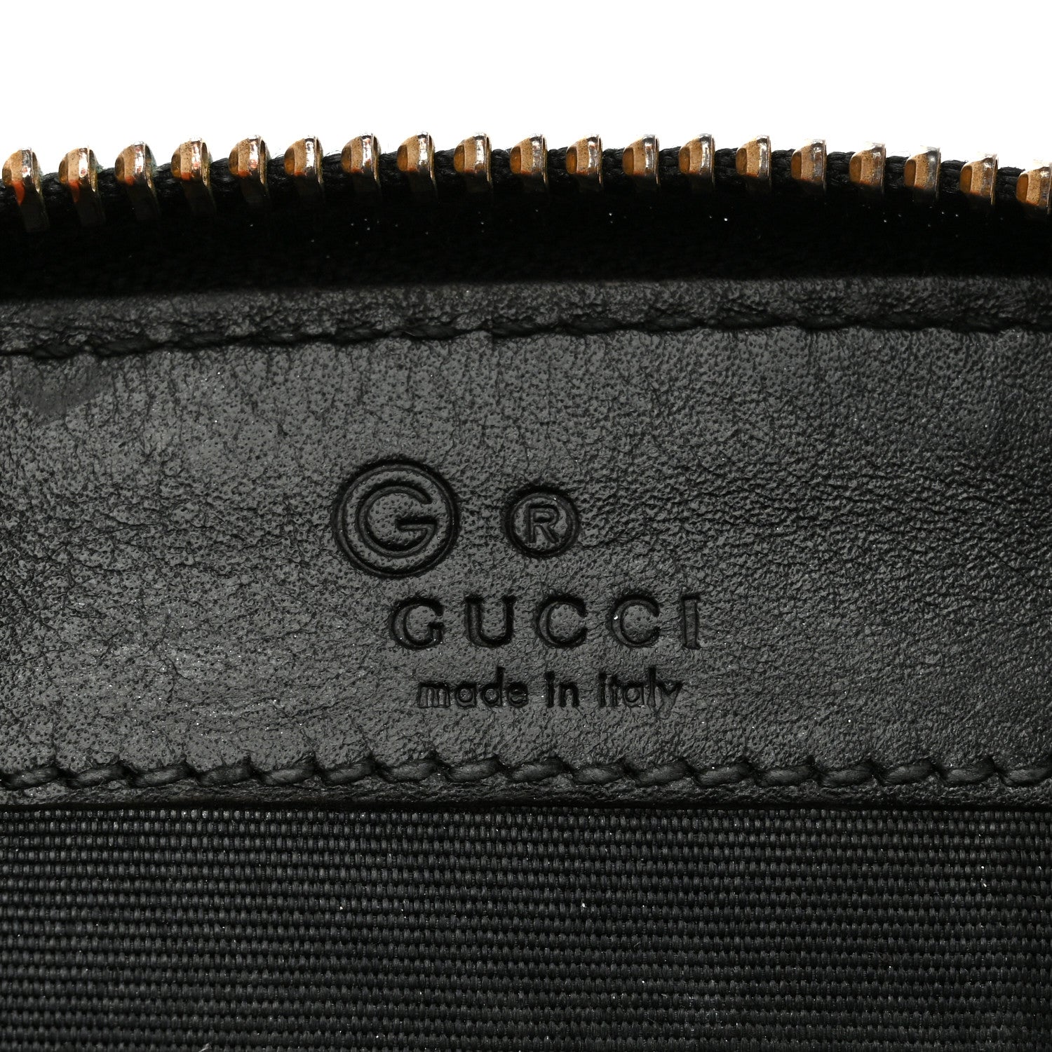 Guccissima Zip Around Coin Purse Wallet Black
