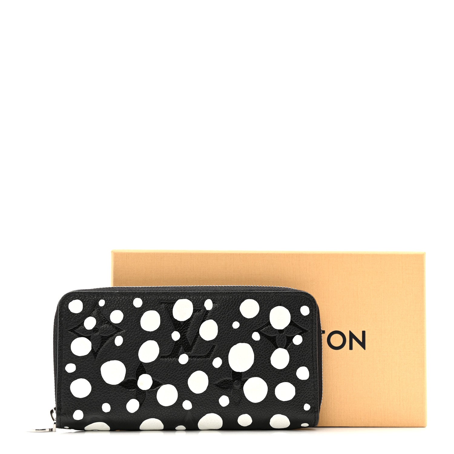 LV X YK Empreinte Zippy Wallet Black White