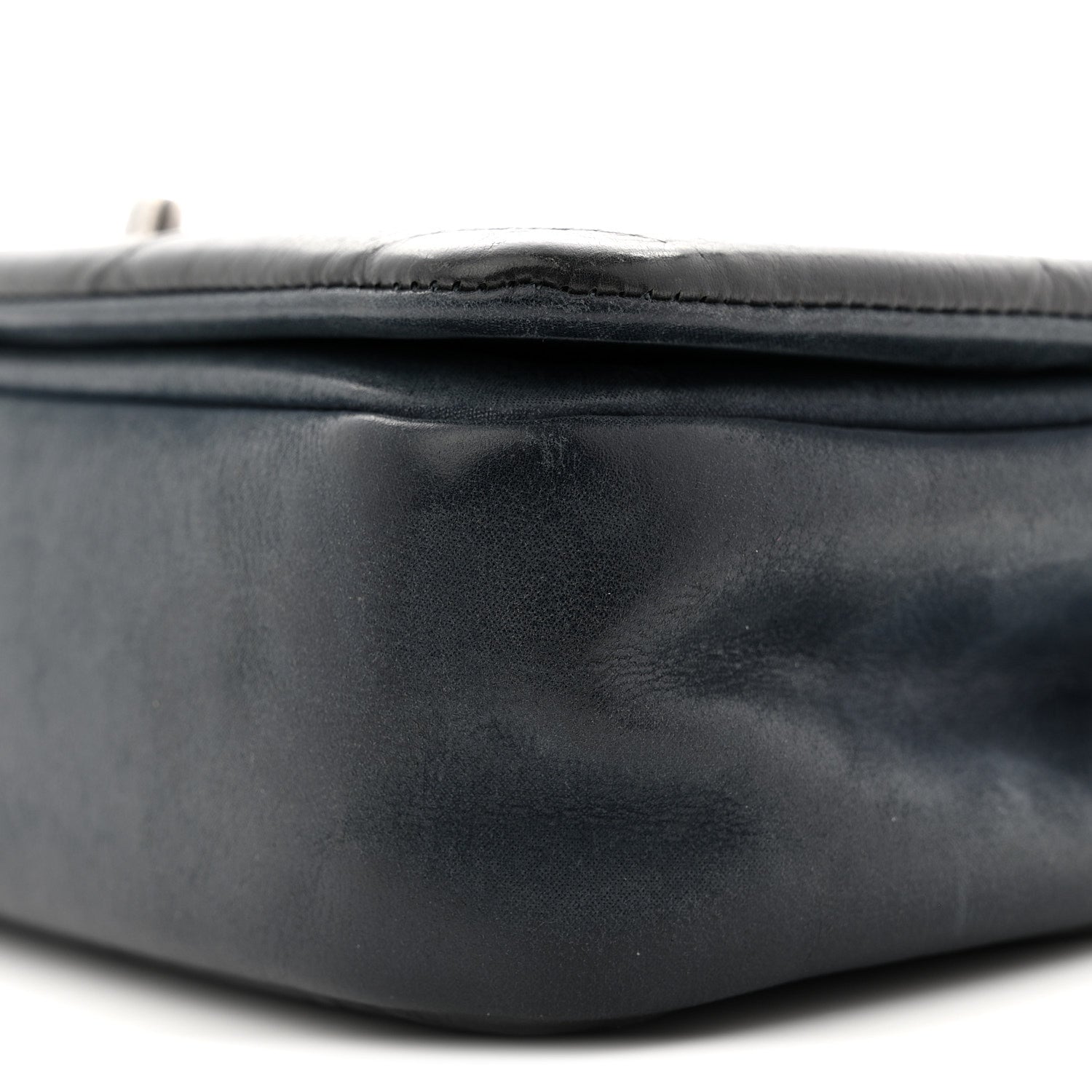 Calfskin Diamond Embossed New Chic Flap Blue