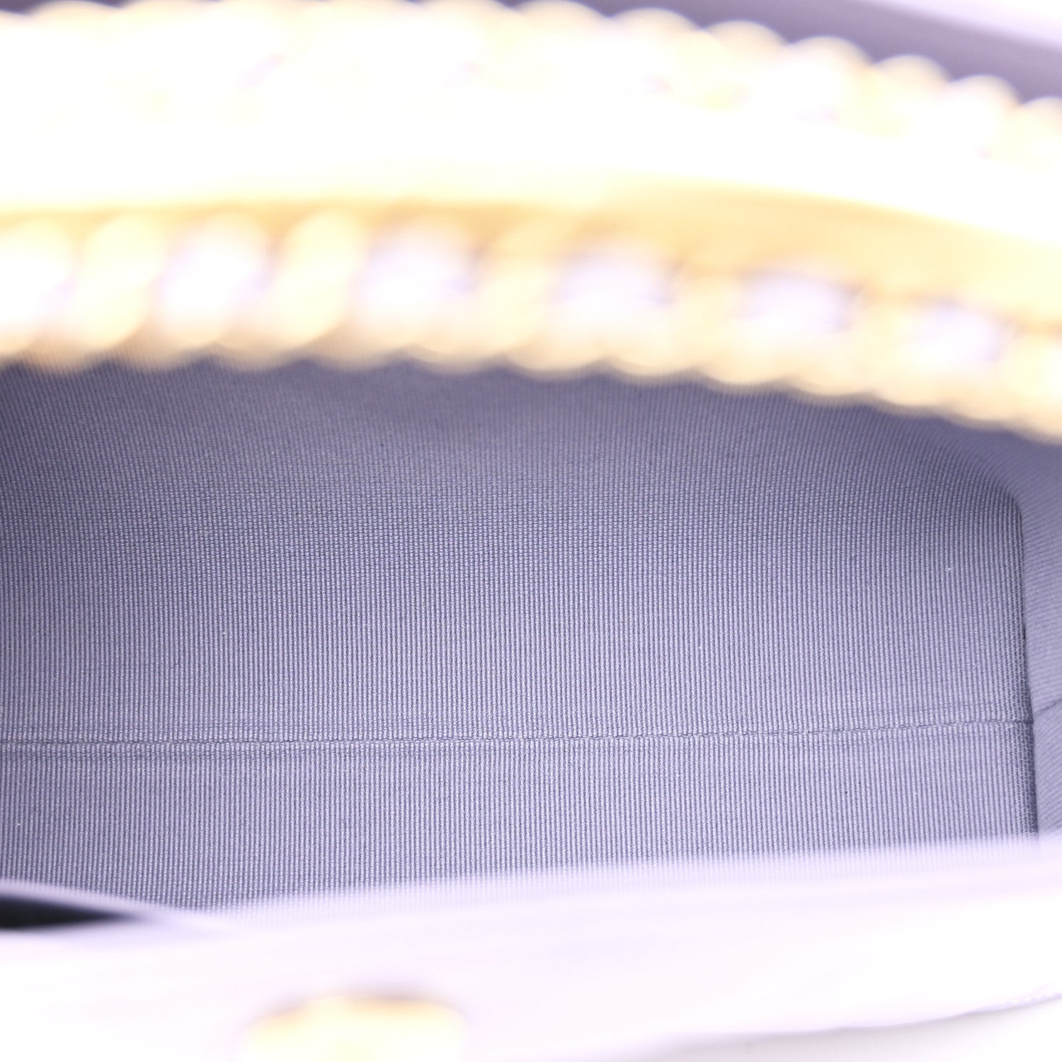 Caviar Quilted Chanel Way Clutch With Chain Light Purple