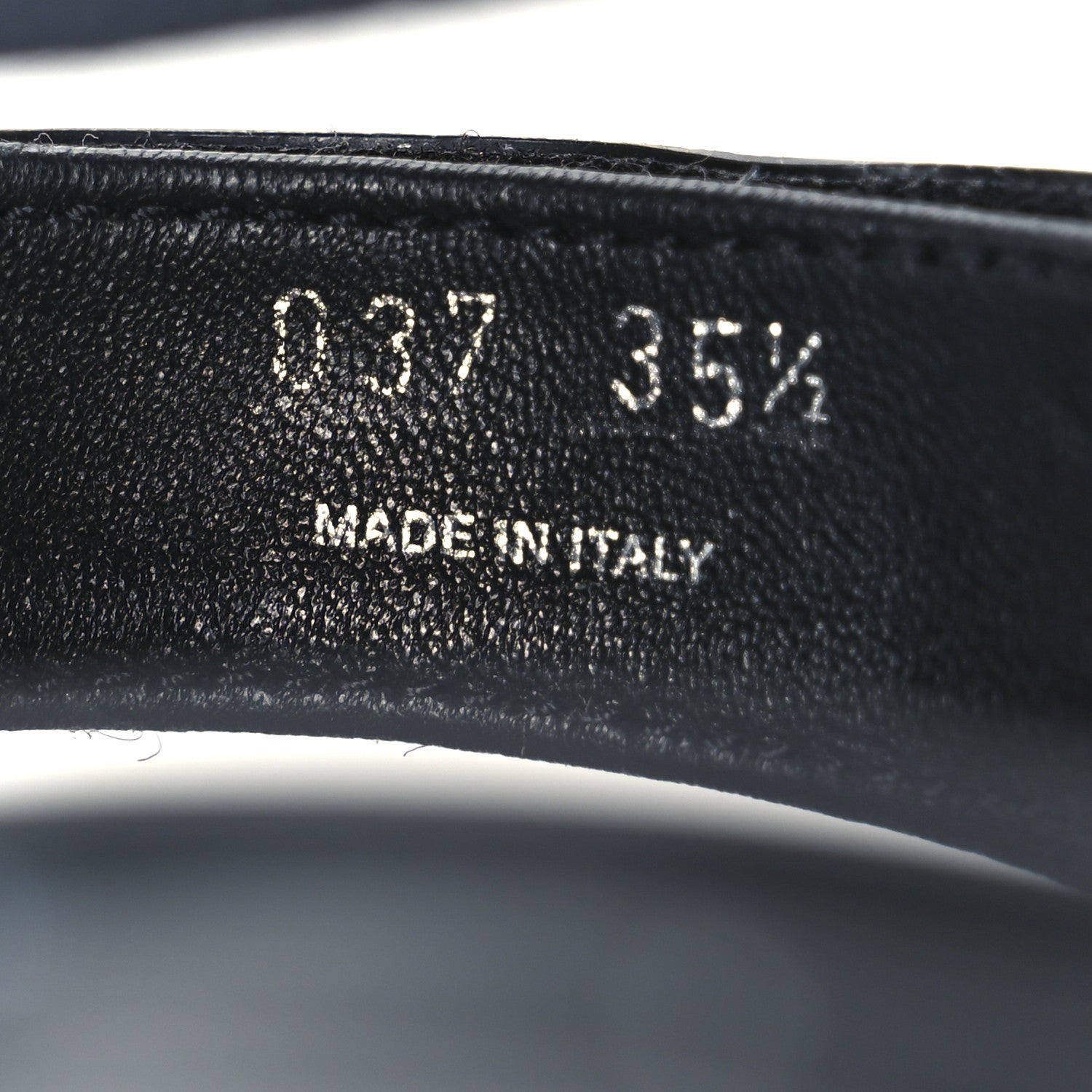 Nappa Logo Embossed Thunder Sole 50mm Sport Sandals 35.5 Black