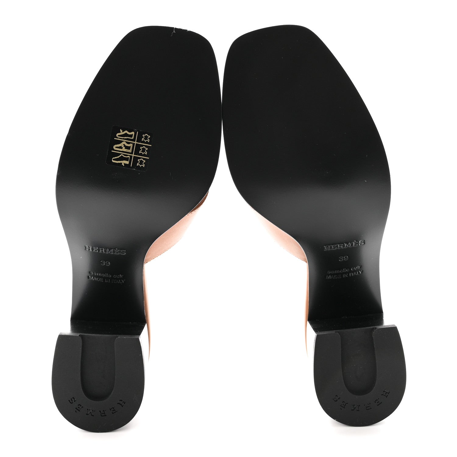 Calfskin Helia 60 Sandals 39 Gold