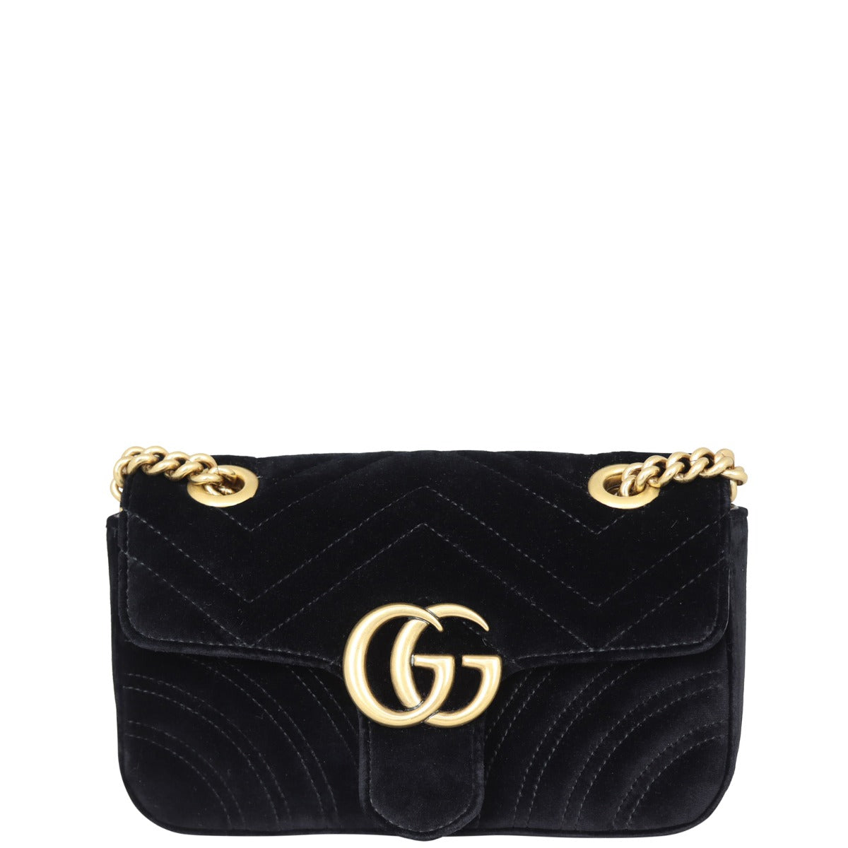 Gucci GG Marmont Velvet Mini Shoulder Bag