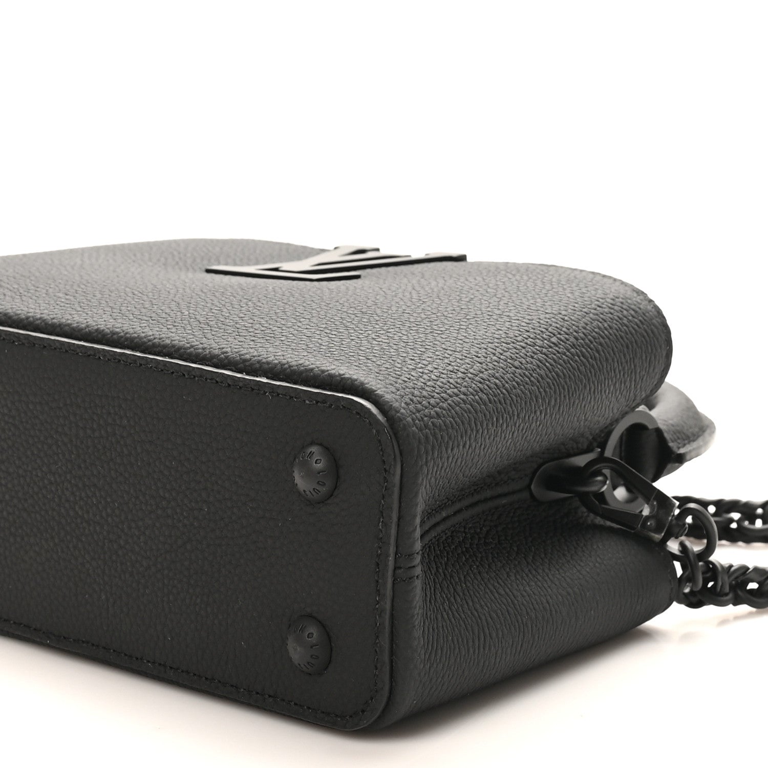 Matte Taurillon Capucines East West Mini All Black