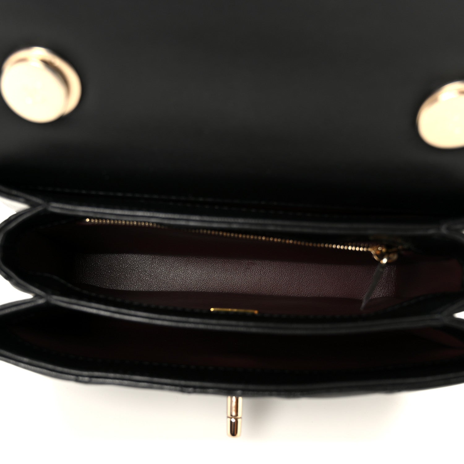 Lambskin Crystal Quilted Mini Trendy CC Dual Handle Flap Bag Black
