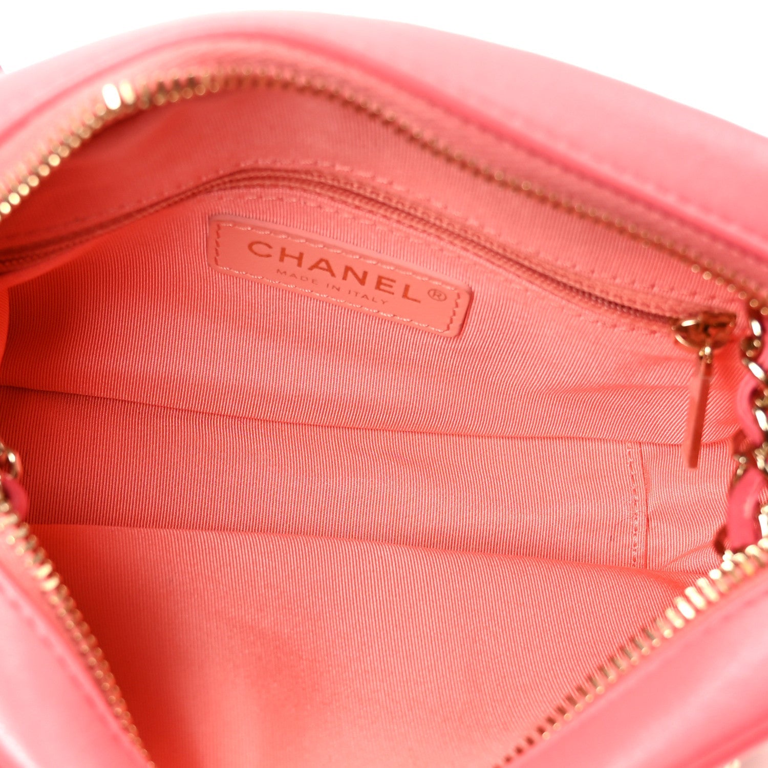 Lambskin Crystal Strass Mania Camera Case Pink