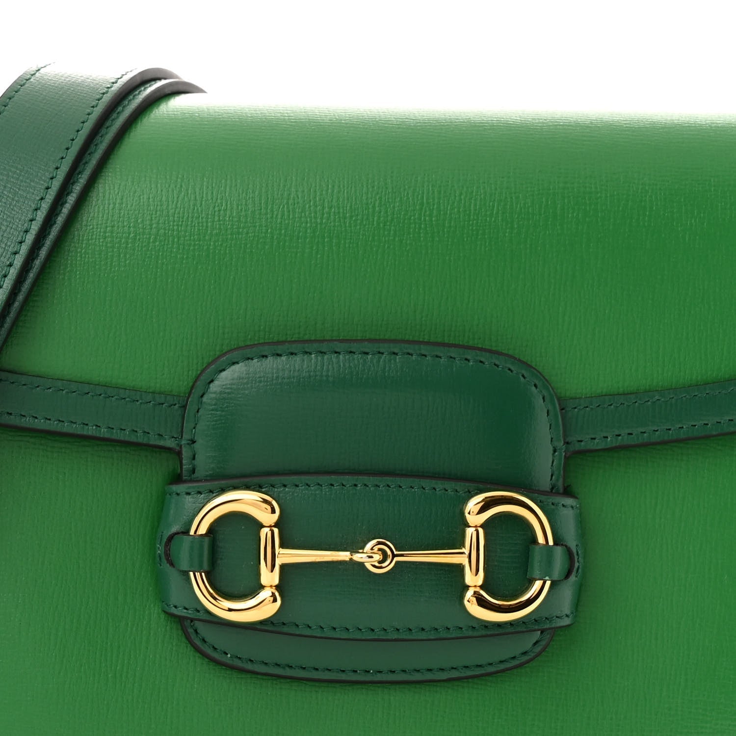 Azalea Calfskin Horsebit 1955 Shoulder Bag New Shamarock Emerald