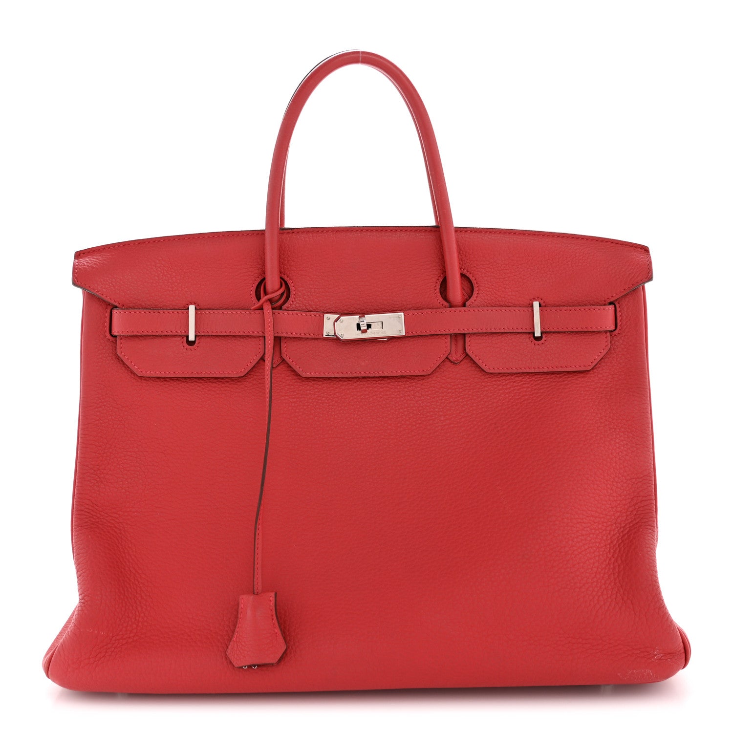 Taurillon Clemence Birkin 40 Rouge Venetian