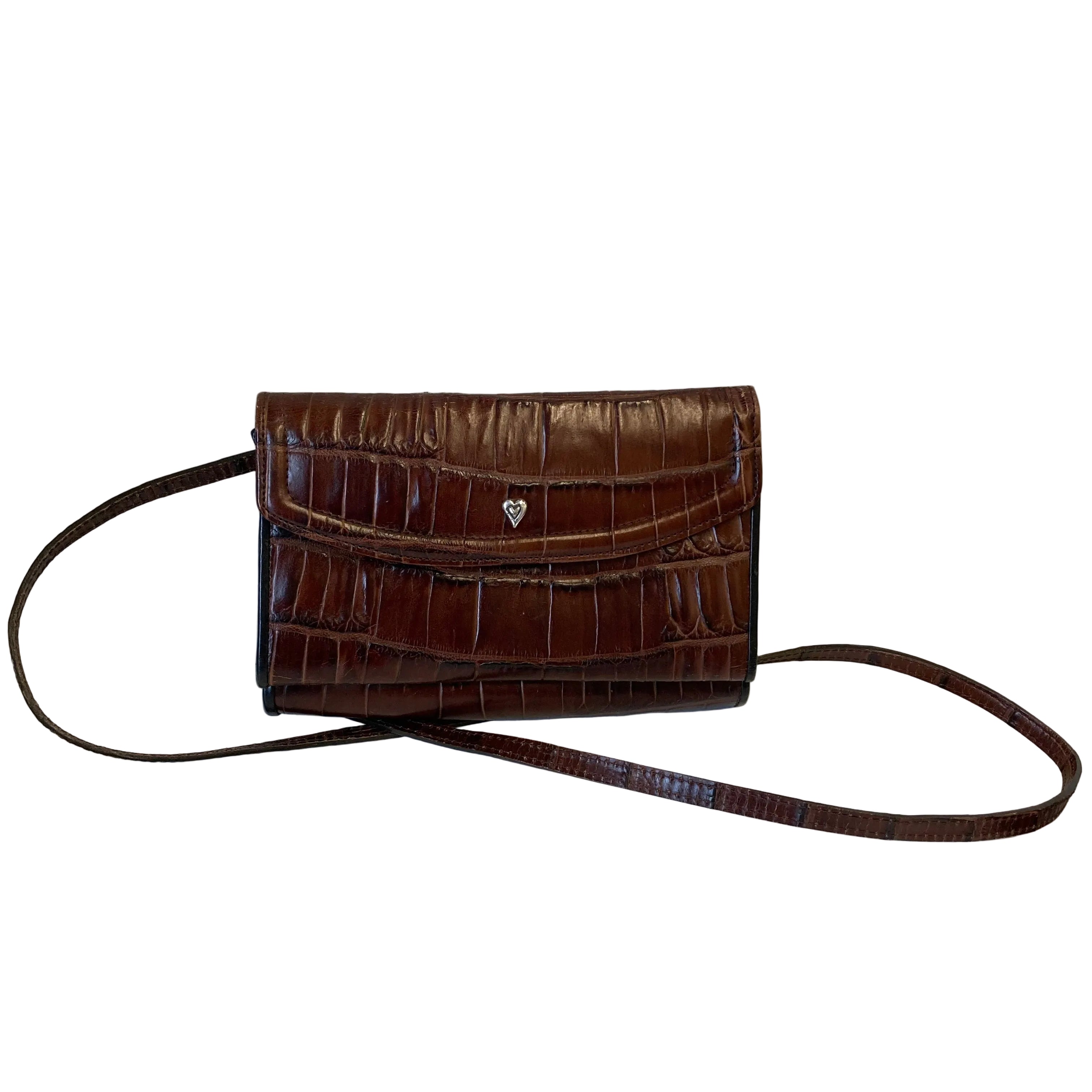 Crossbody Leather By Brighton In Brown, Size:Small