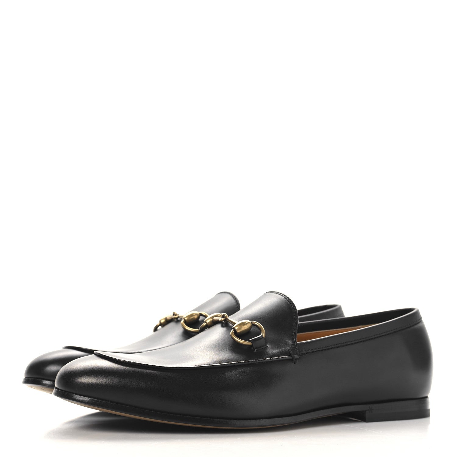 Calfskin Horsebit Mens Jordaan Loafers 7 Black