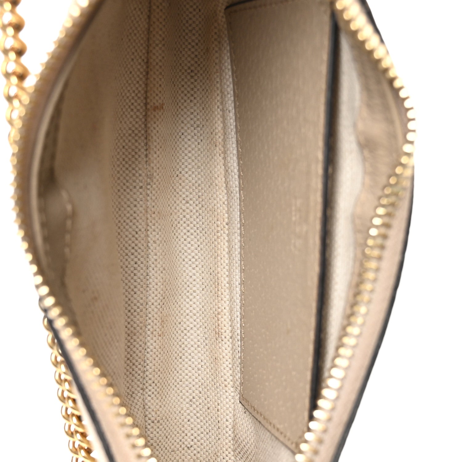 GG Supreme Monogram Textured Dollar Calfskin Web Mini Ophidia GG Handbag Beige Mystic White Oatmeal
