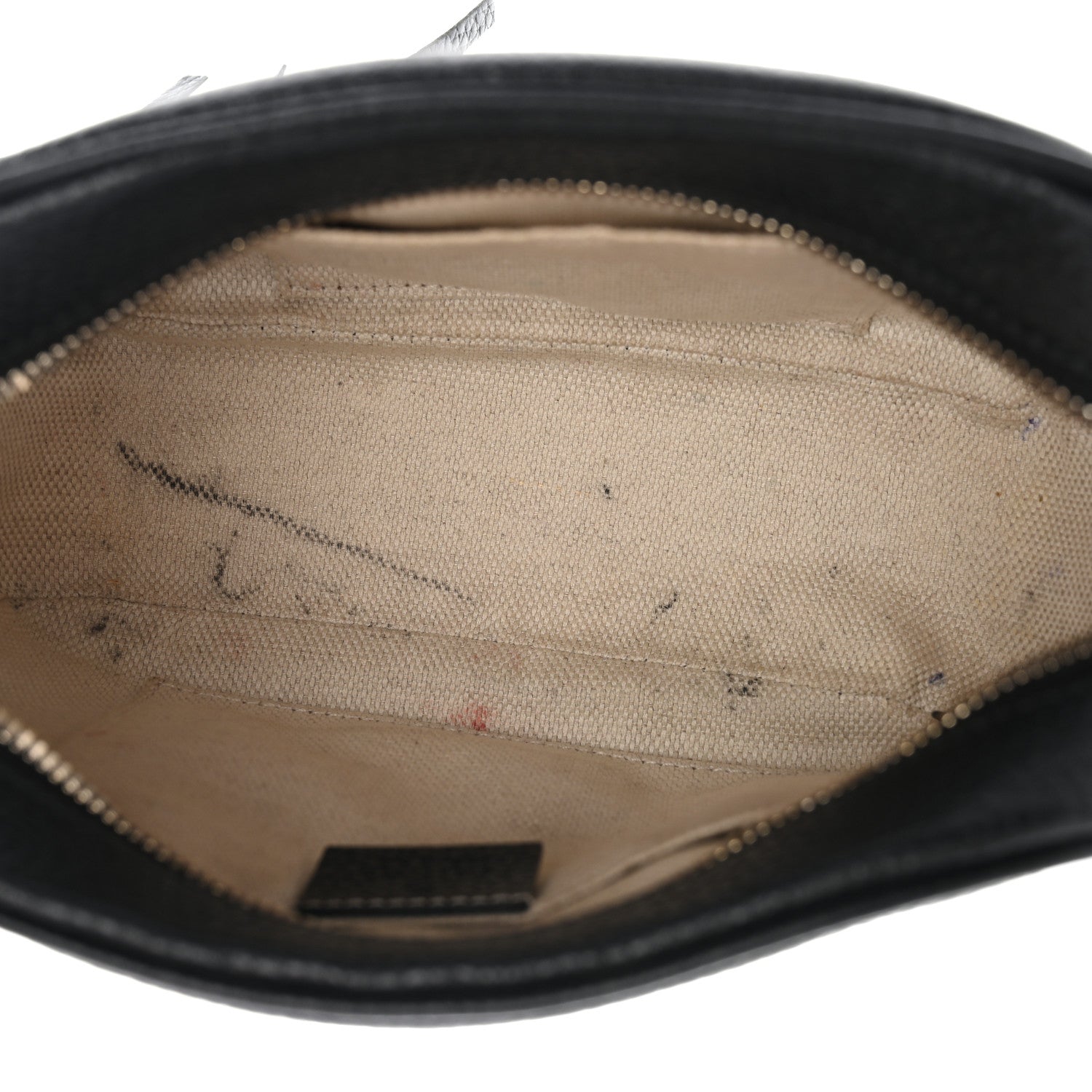 Pebbled Calfskin Small Soho Disco Bag Black
