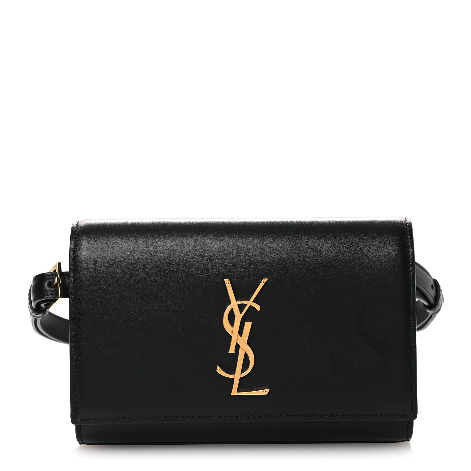 Smooth Calfskin Monogram Kate Belt Bag Black